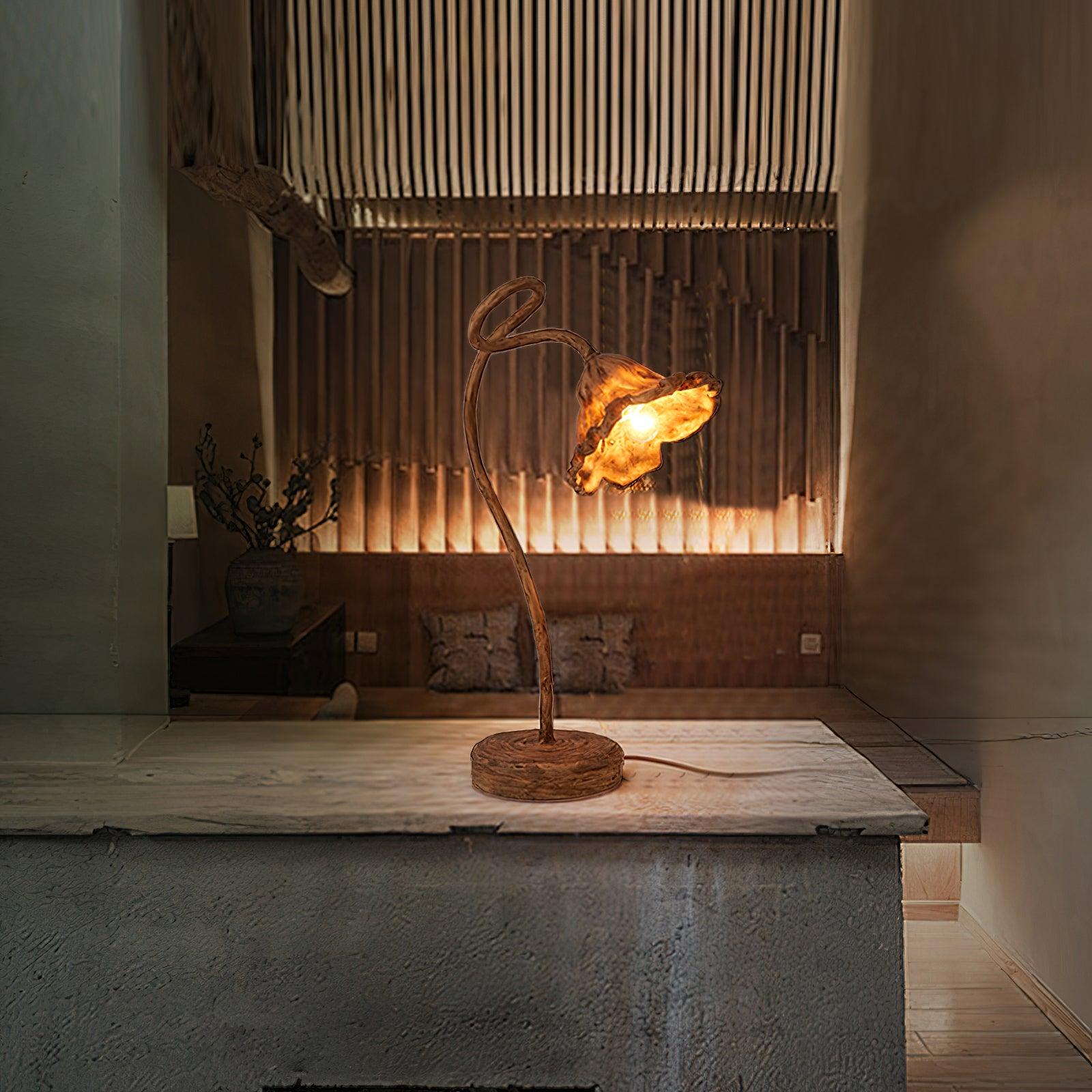Artistic Lotus Leaf Table Lamp - Blowlighting