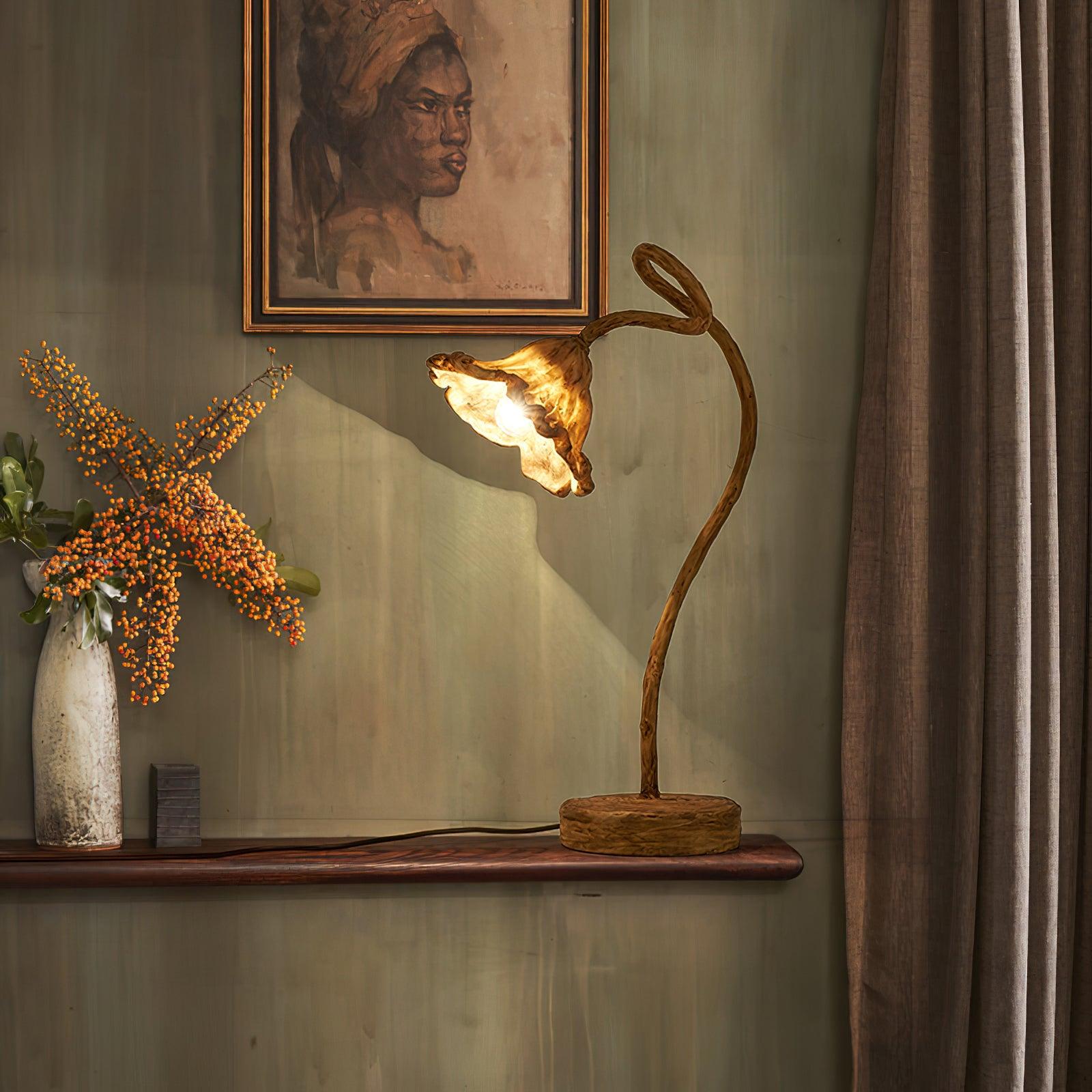 Artistic Lotus Leaf Table Lamp - Blowlighting