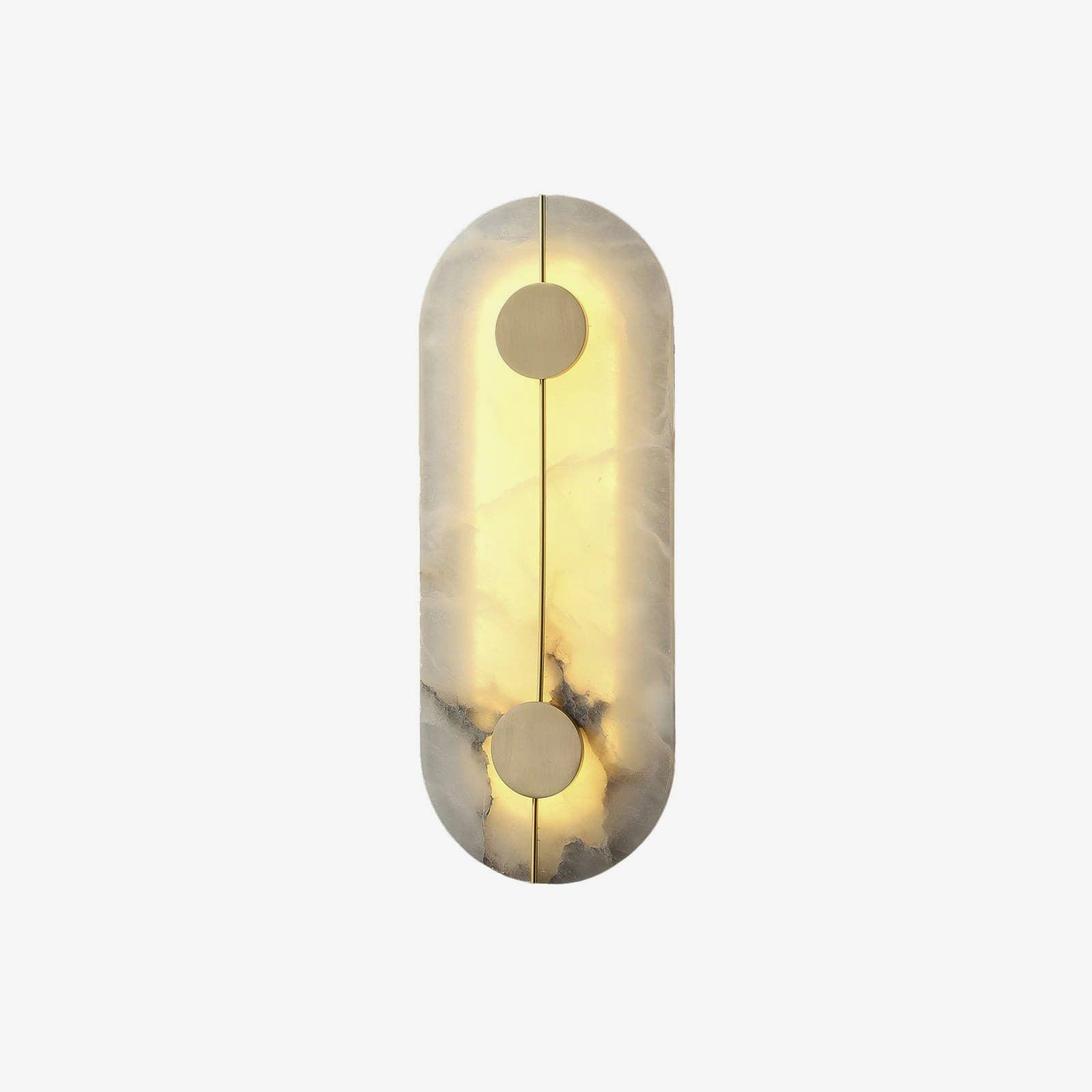 Citheira Minimalist Alabaster Wall Light - Blowlighting
