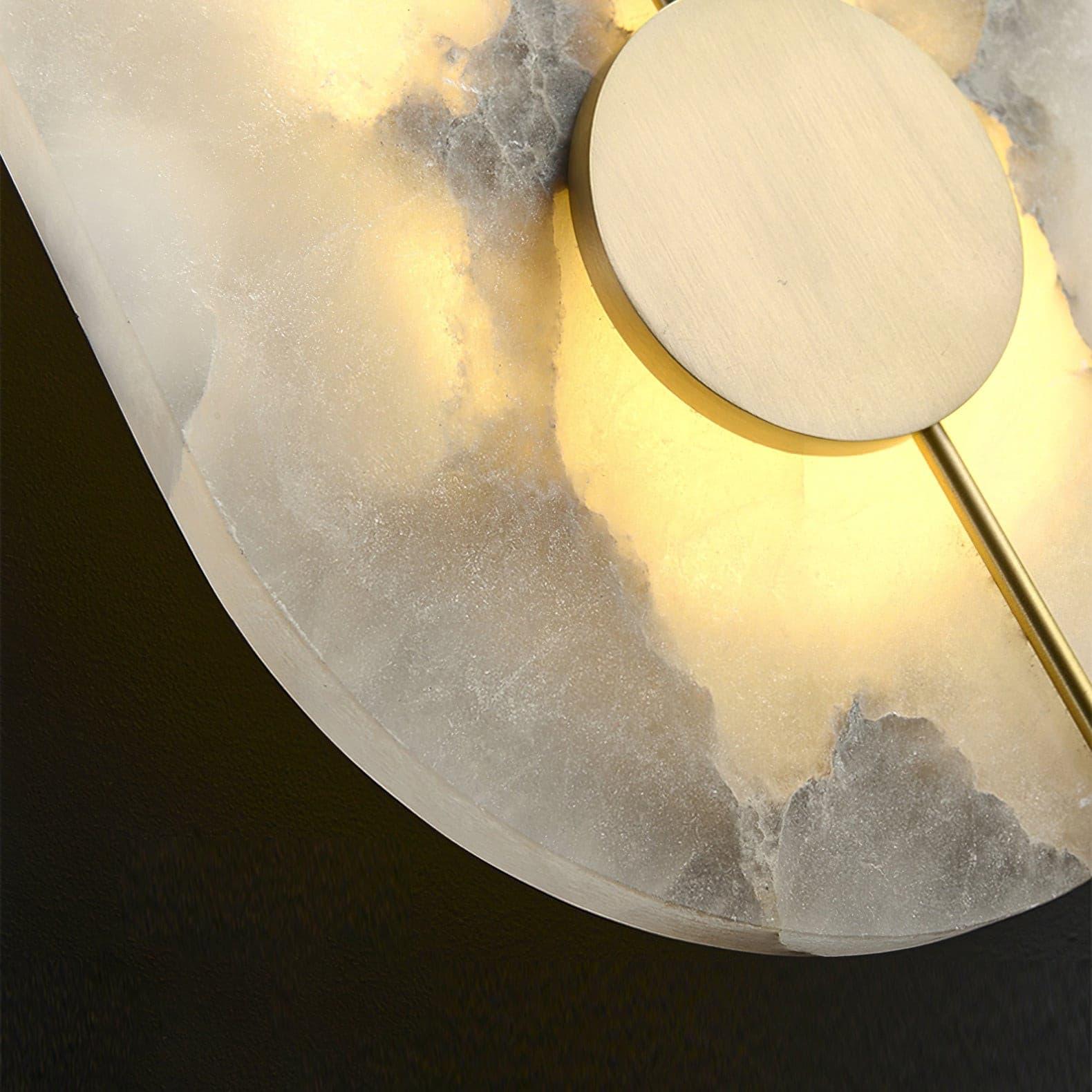 Citheira Minimalist Alabaster Wall Light - Blowlighting