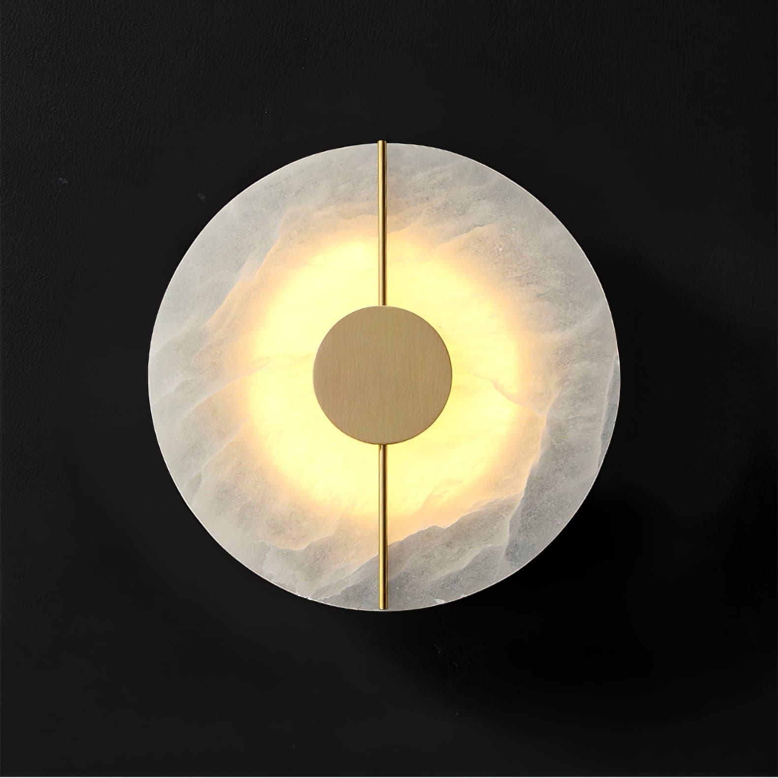 Citheira Minimalist Alabaster Wall Light - Blowlighting