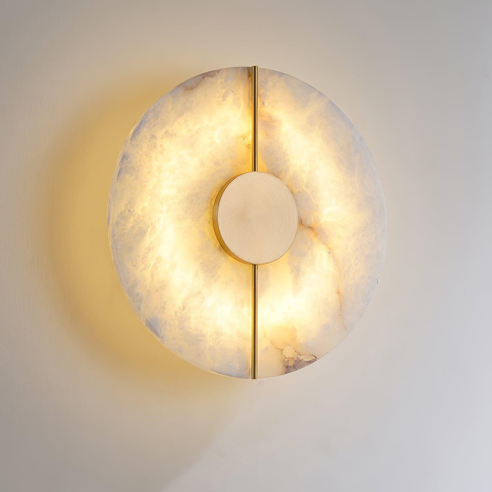 Citheira Minimalist Alabaster Wall Light - Blowlighting