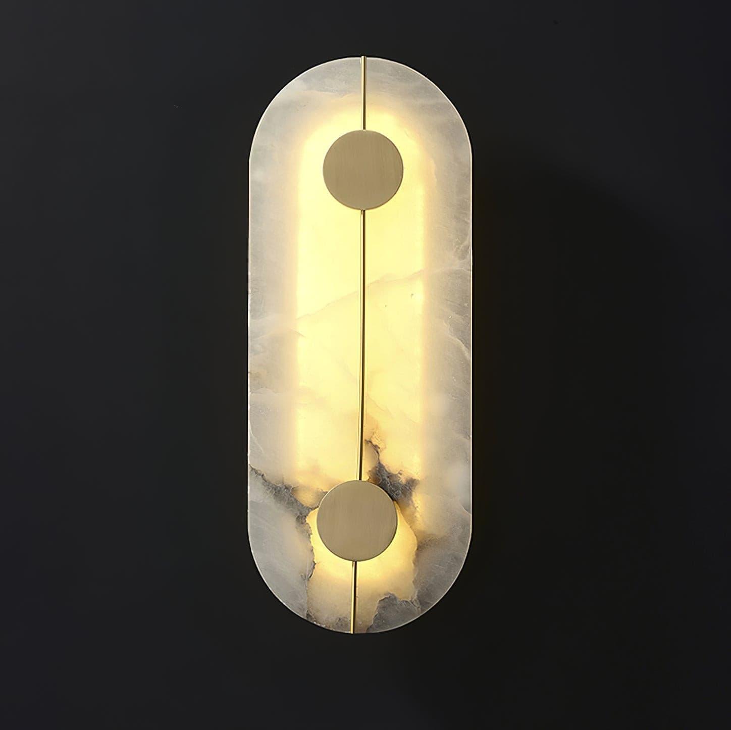 Citheira Minimalist Alabaster Wall Light - Blowlighting