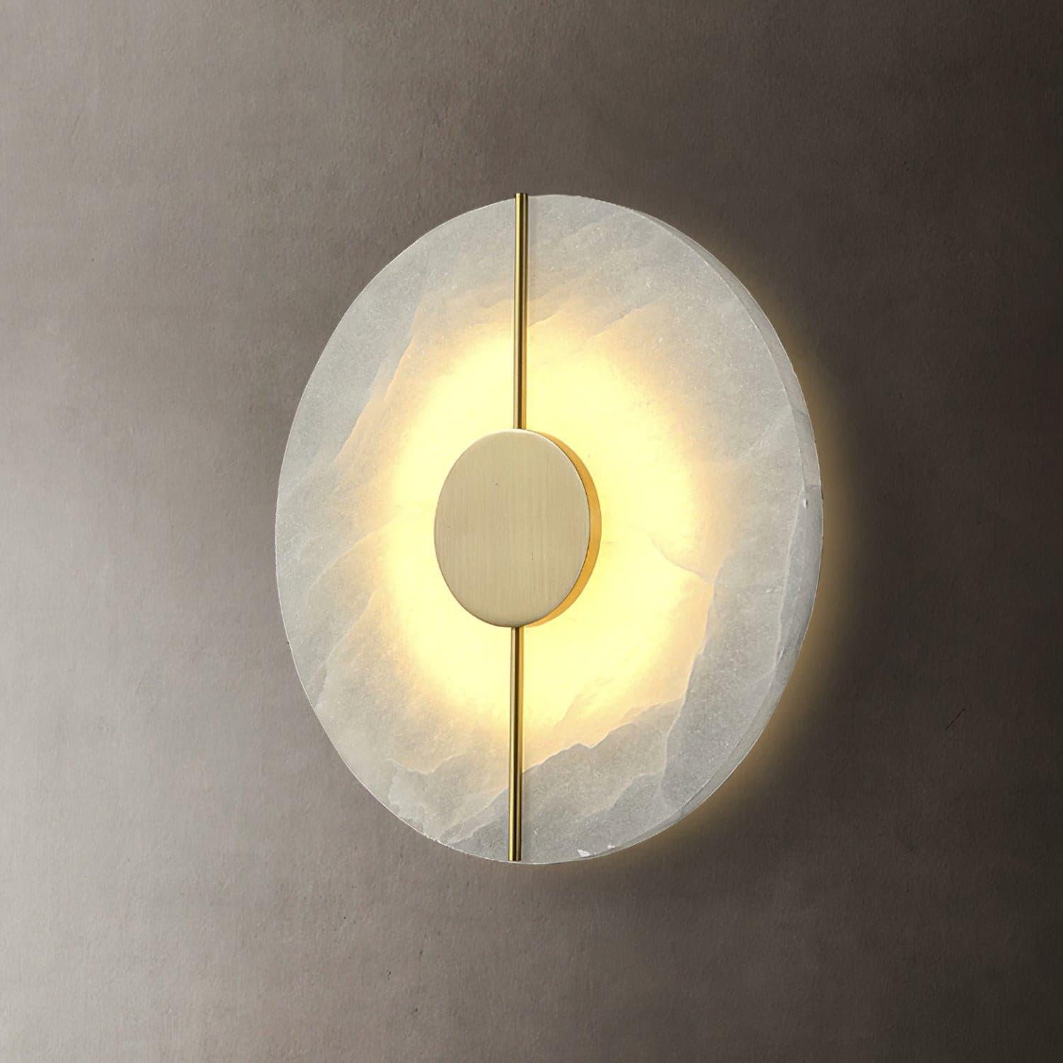 Citheira Minimalist Alabaster Wall Light - Blowlighting