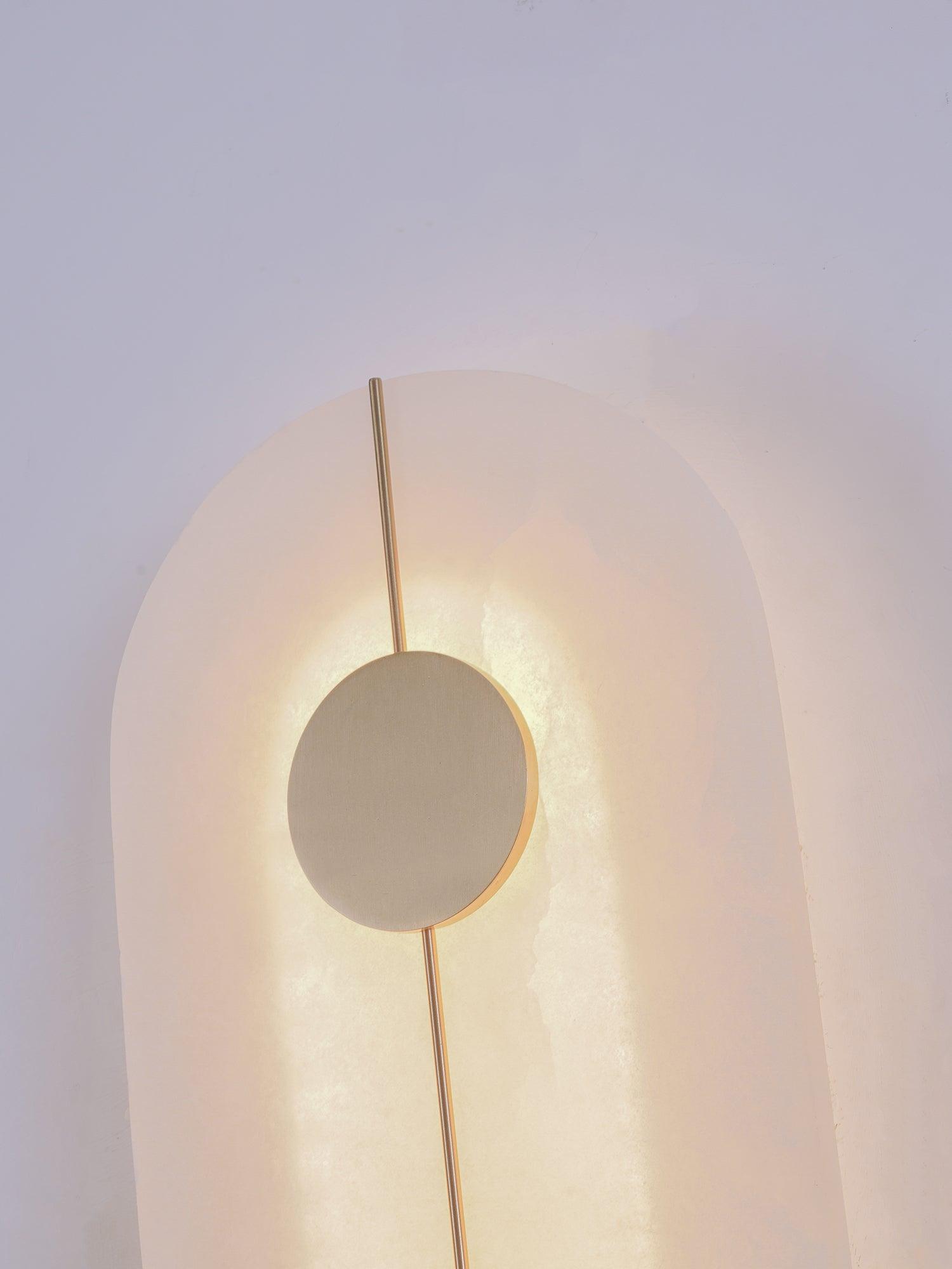 Citheira Minimalist Alabaster Wall Light - Blowlighting