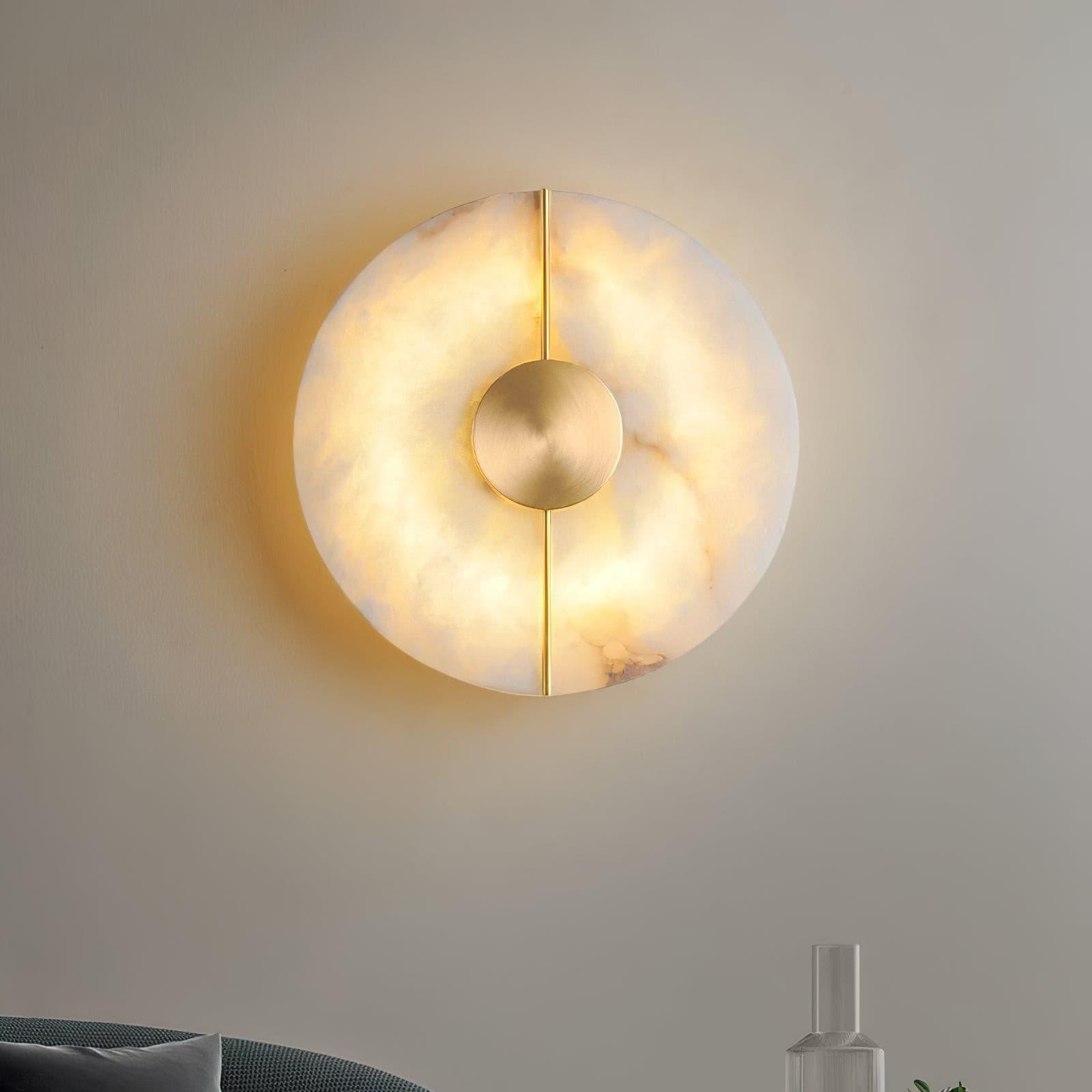 Citheira Minimalist Alabaster Wall Light - Blowlighting