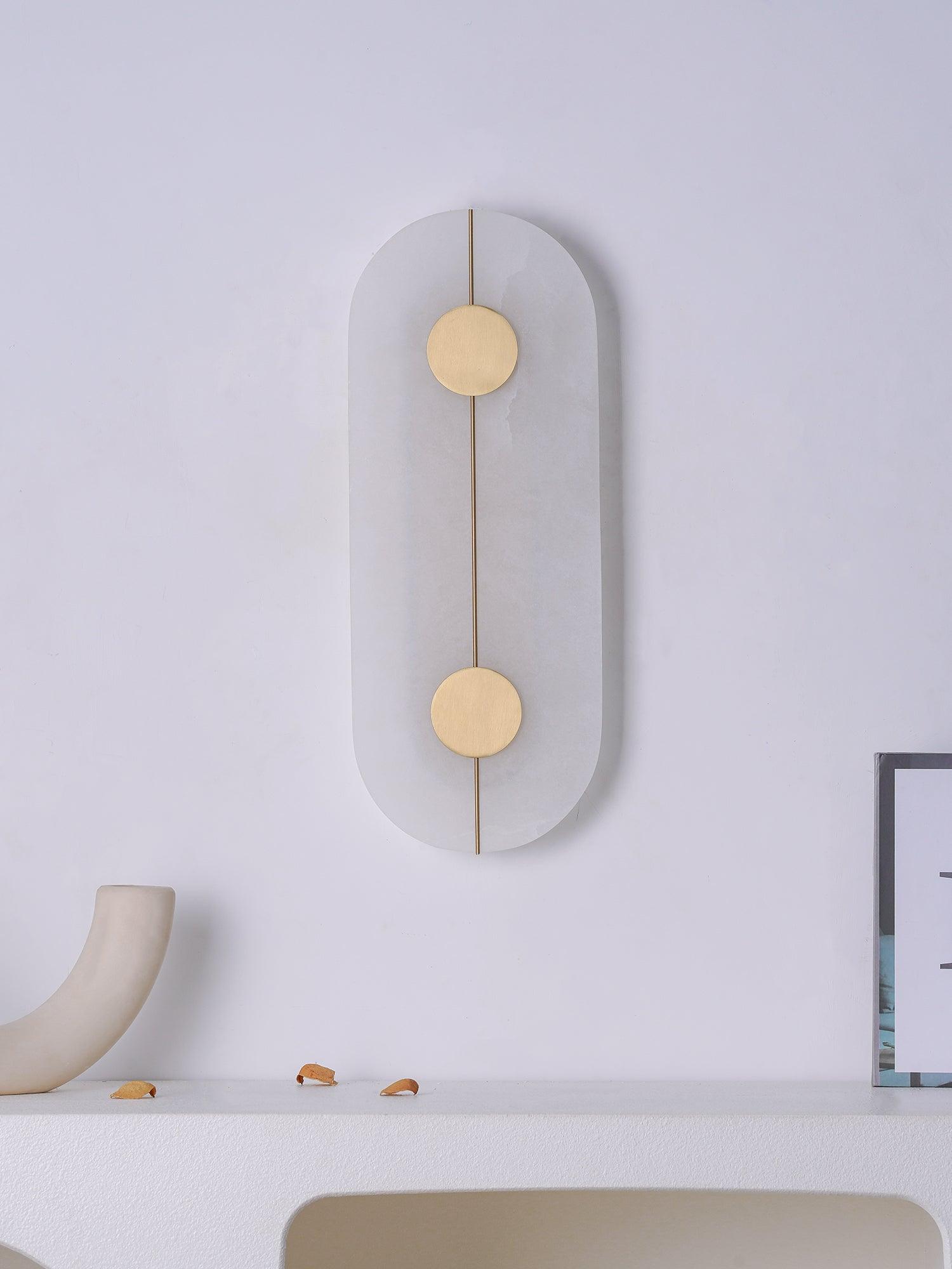 Citheira Minimalist Alabaster Wall Light - Blowlighting