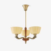 Lustra Chandelier Flared Shade Vintage - Blowlighting