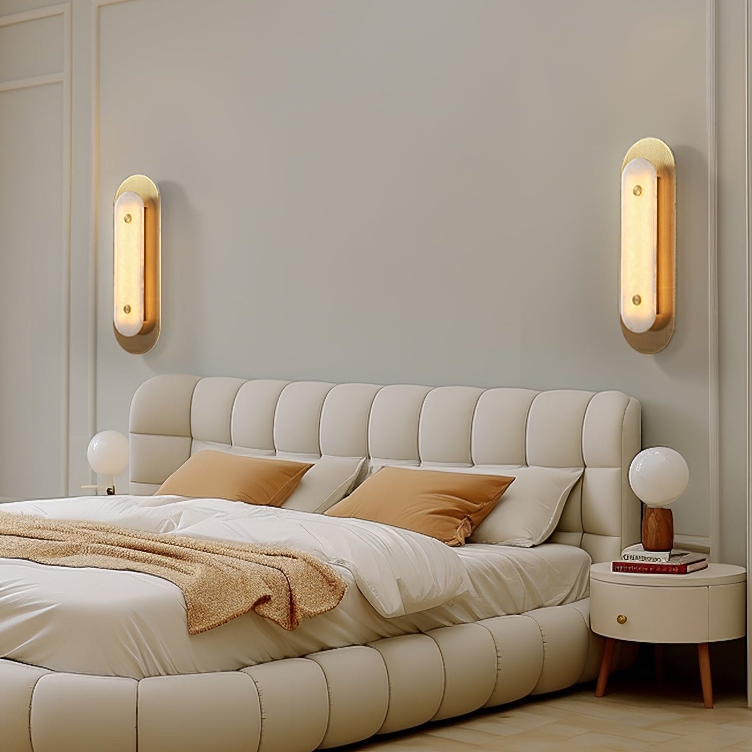 Celaeeth Oval Alabaster Wall Light - Blowlighting