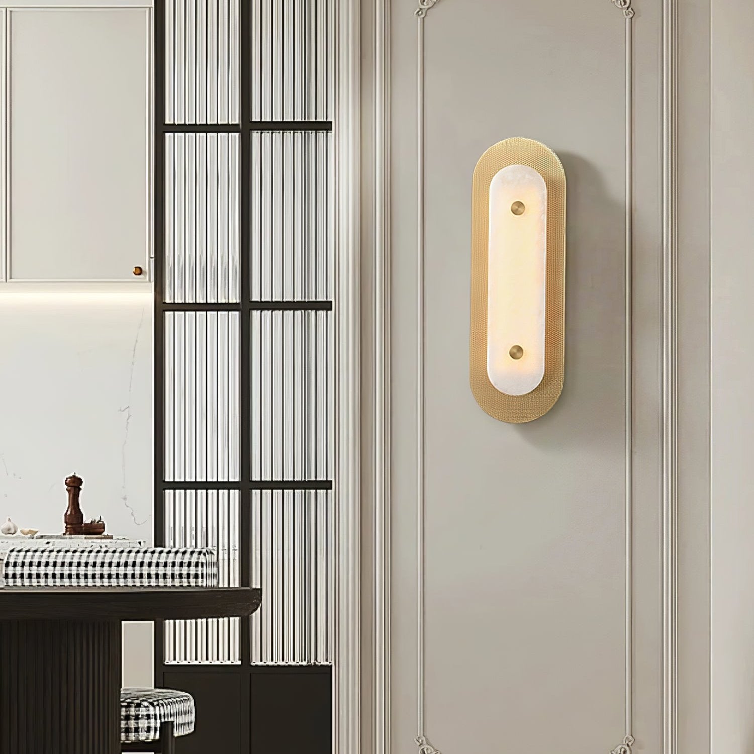 Celaeeth Oval Alabaster Wall Light - Blowlighting