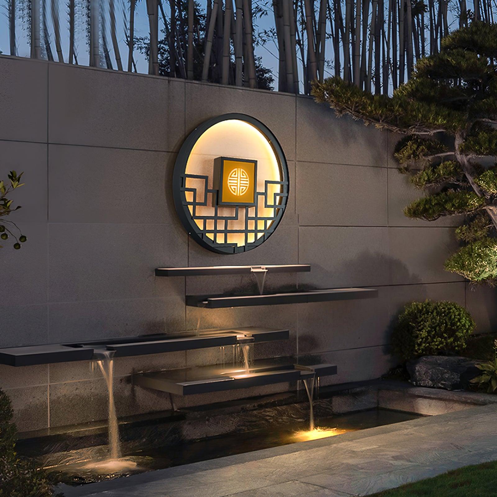 Round Outdoor Wall Light - Blowlighting
