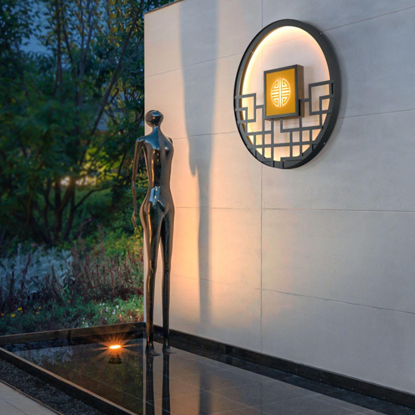Round Outdoor Wall Light - Blowlighting