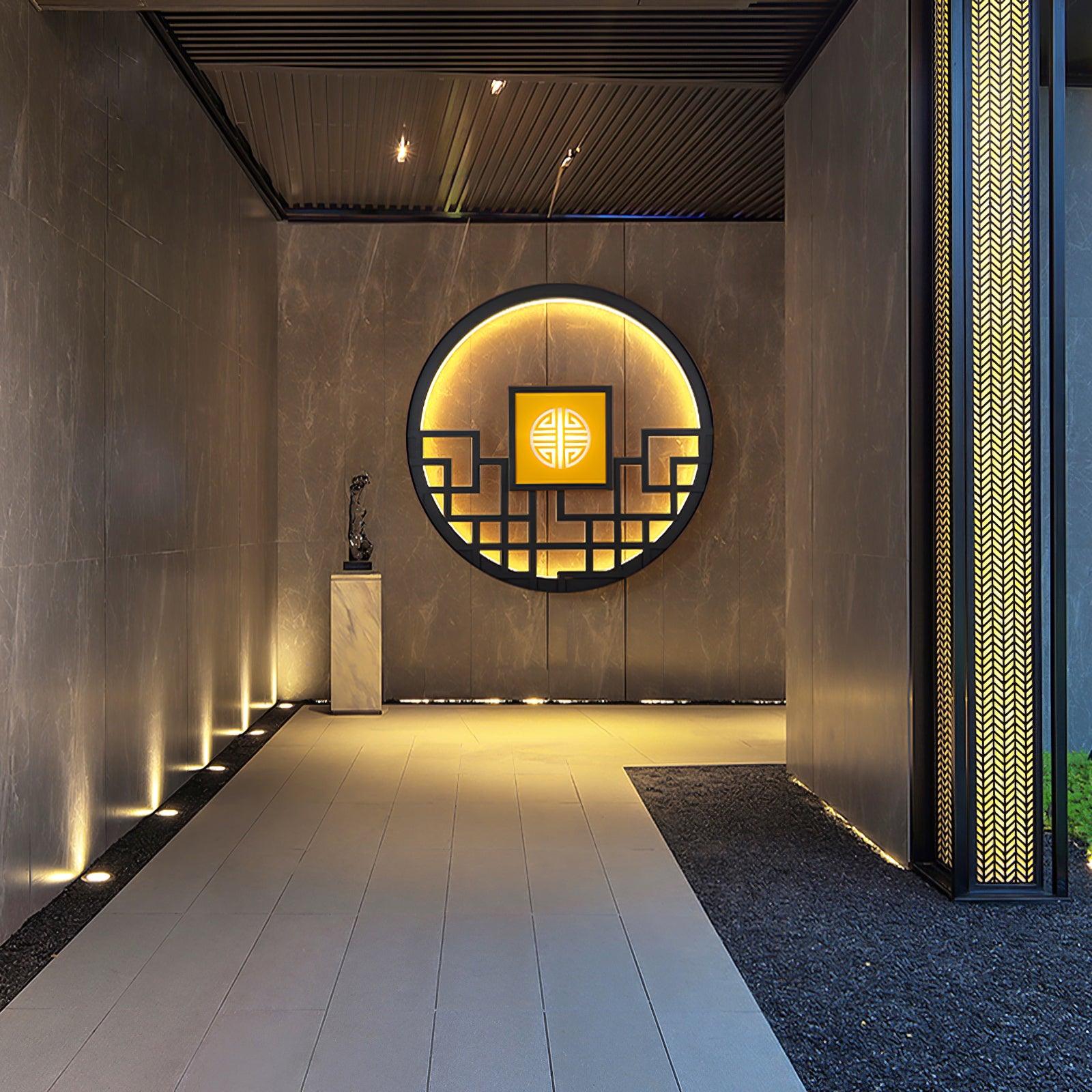 Round Outdoor Wall Light - Blowlighting