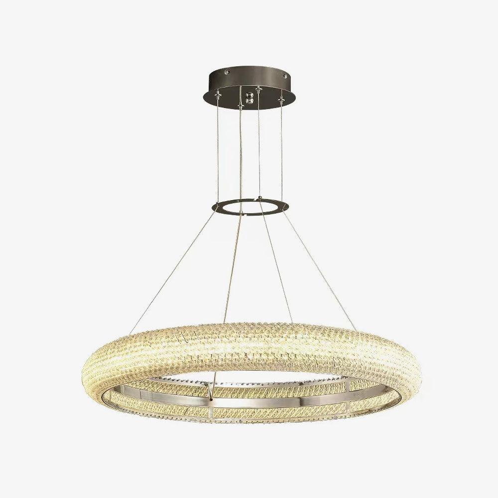Vazorora Modern Minimalist Ring Metal Crystal Chandelier - Blowlighting