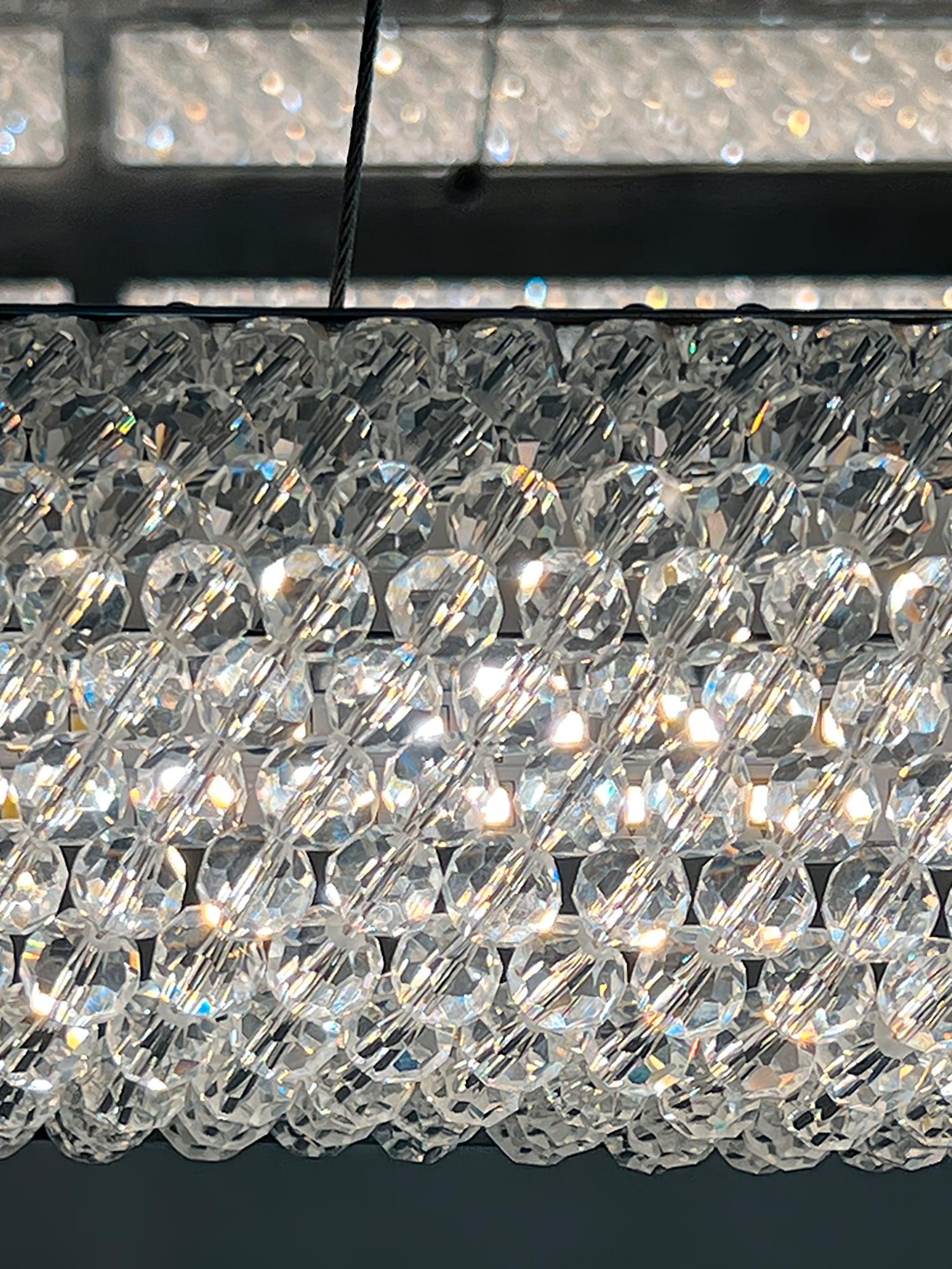 Vazorora Modern Minimalist Ring Metal Crystal Chandelier - Blowlighting