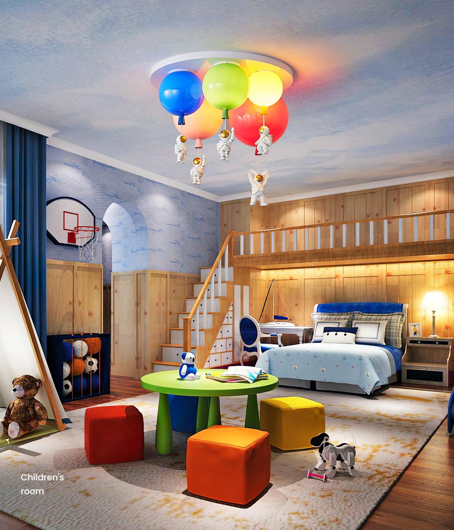Astronaut Glossy Balloon Ceiling Lamp - Blowlighting