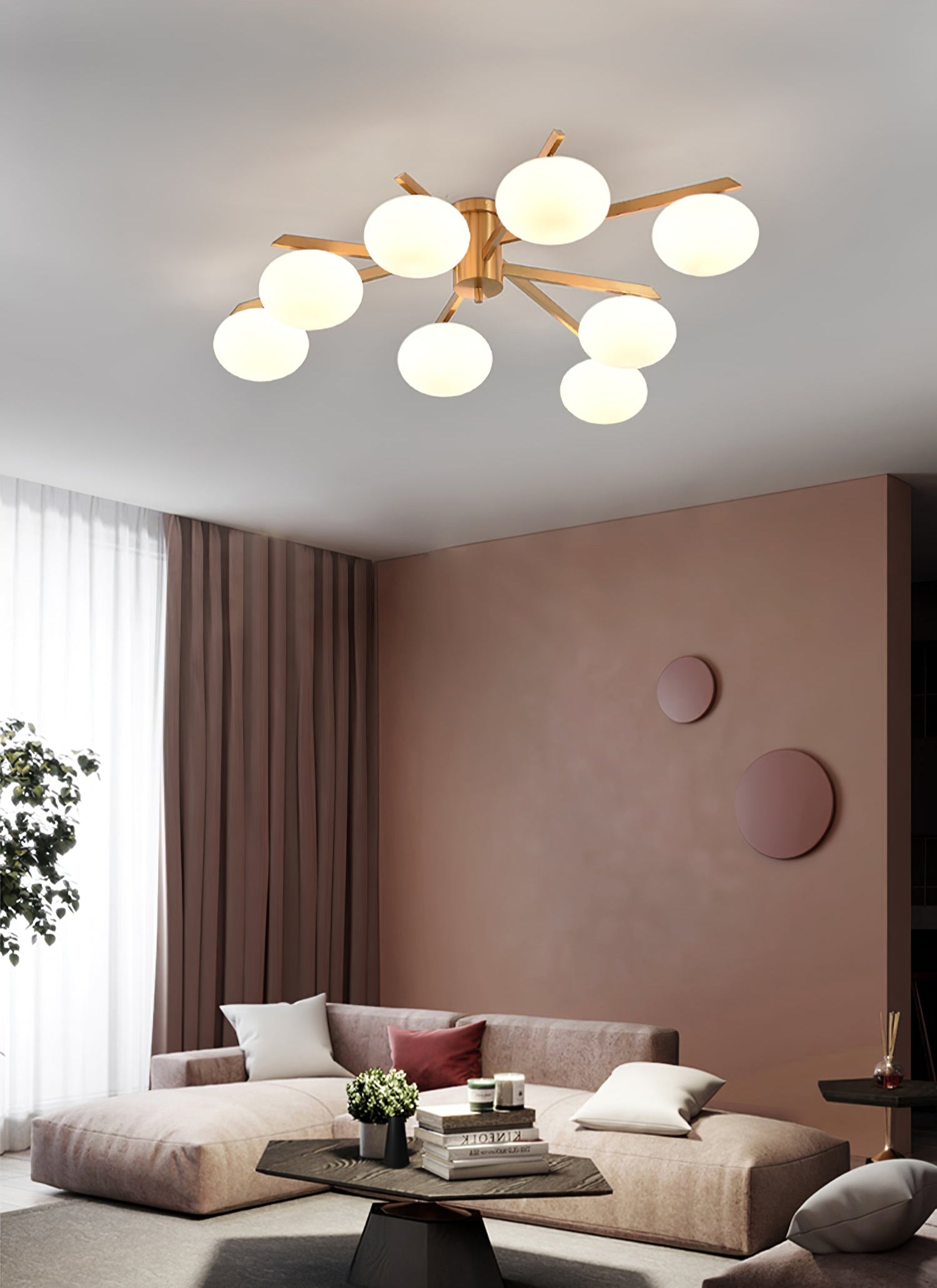Nova Modern Glass Ceiling Light - Blowlighting
