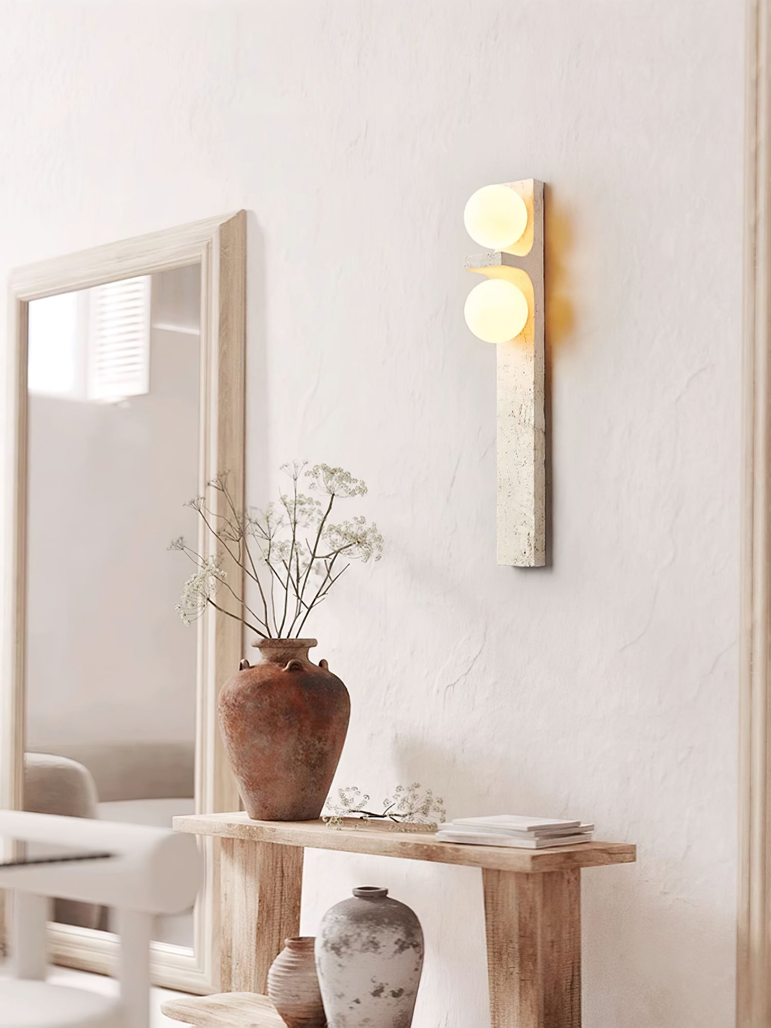Cassiopeia Travertine Wall Light - Blowlighting