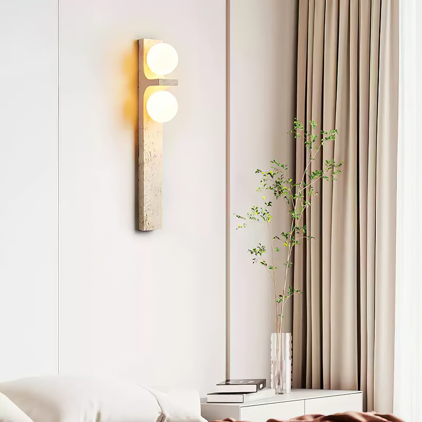 Cassiopeia Travertine Wall Light - Blowlighting