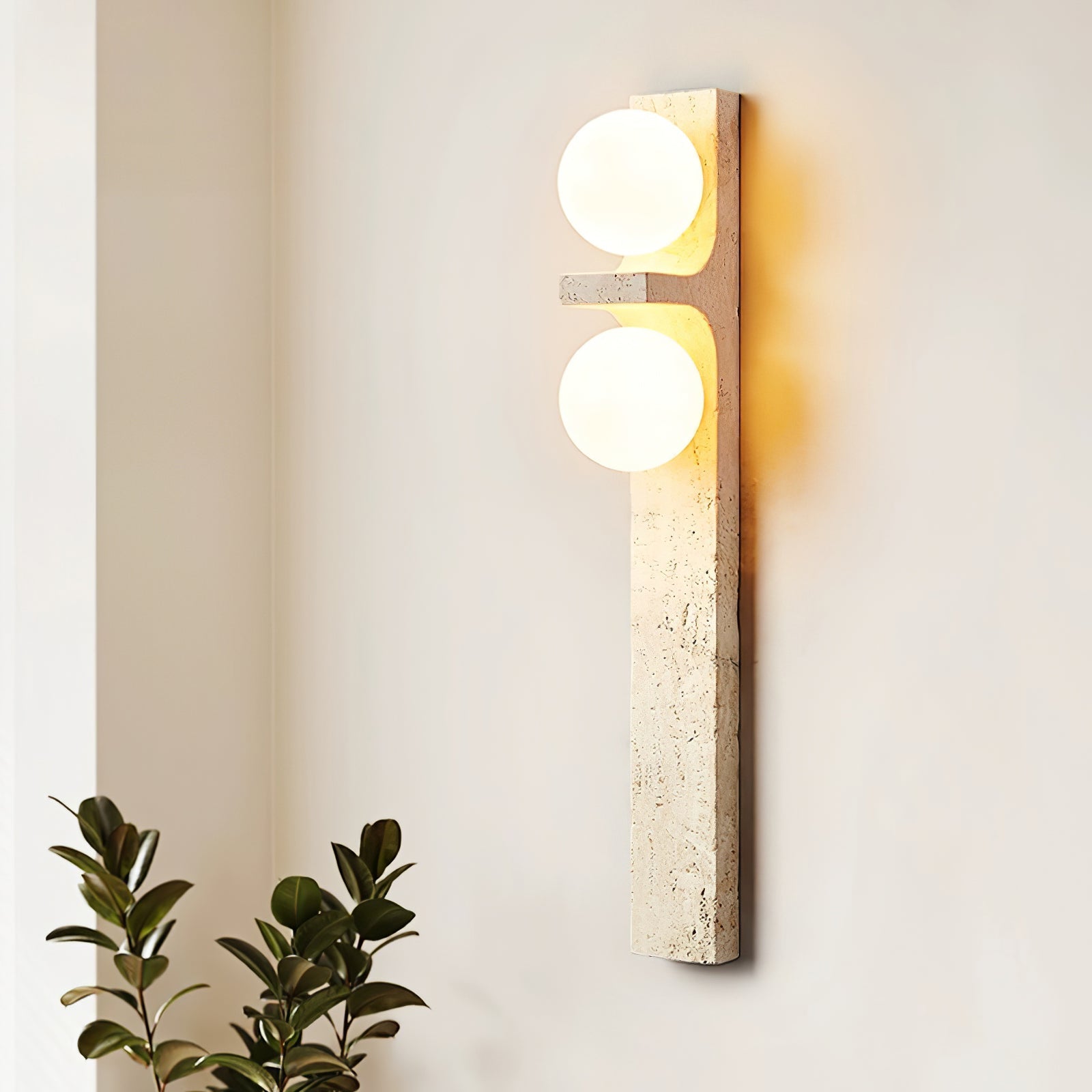 Cassiopeia Travertine Wall Light - Blowlighting