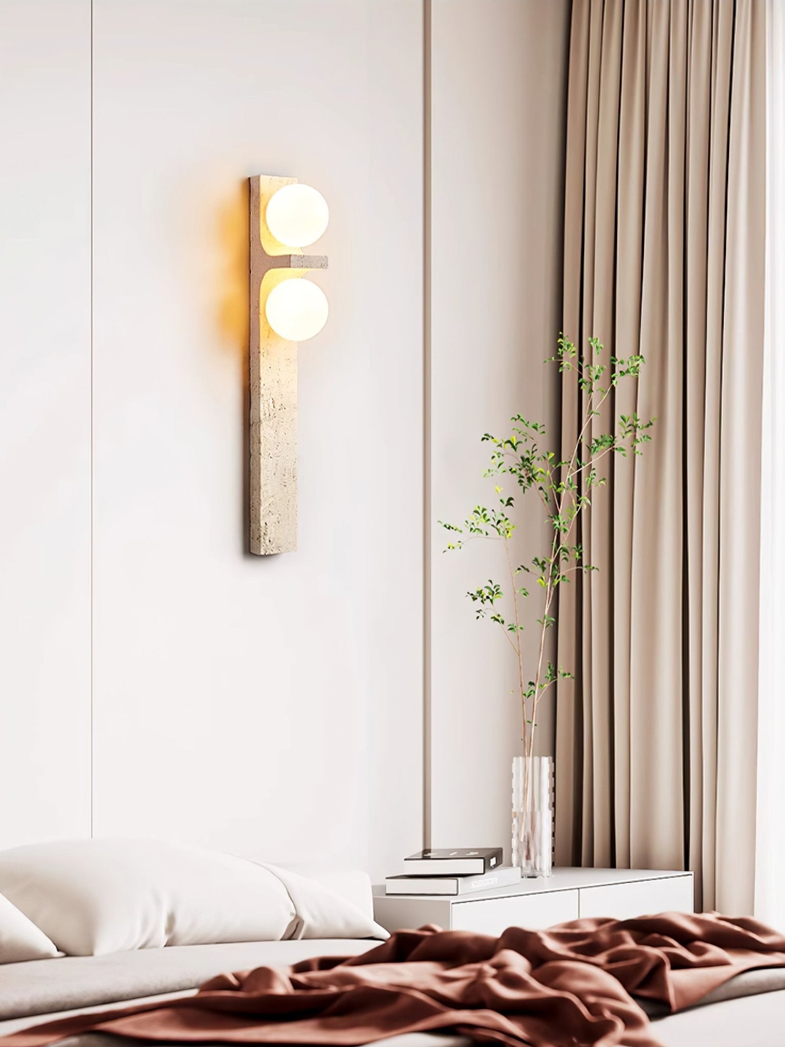 Cassiopeia Travertine Wall Light - Blowlighting