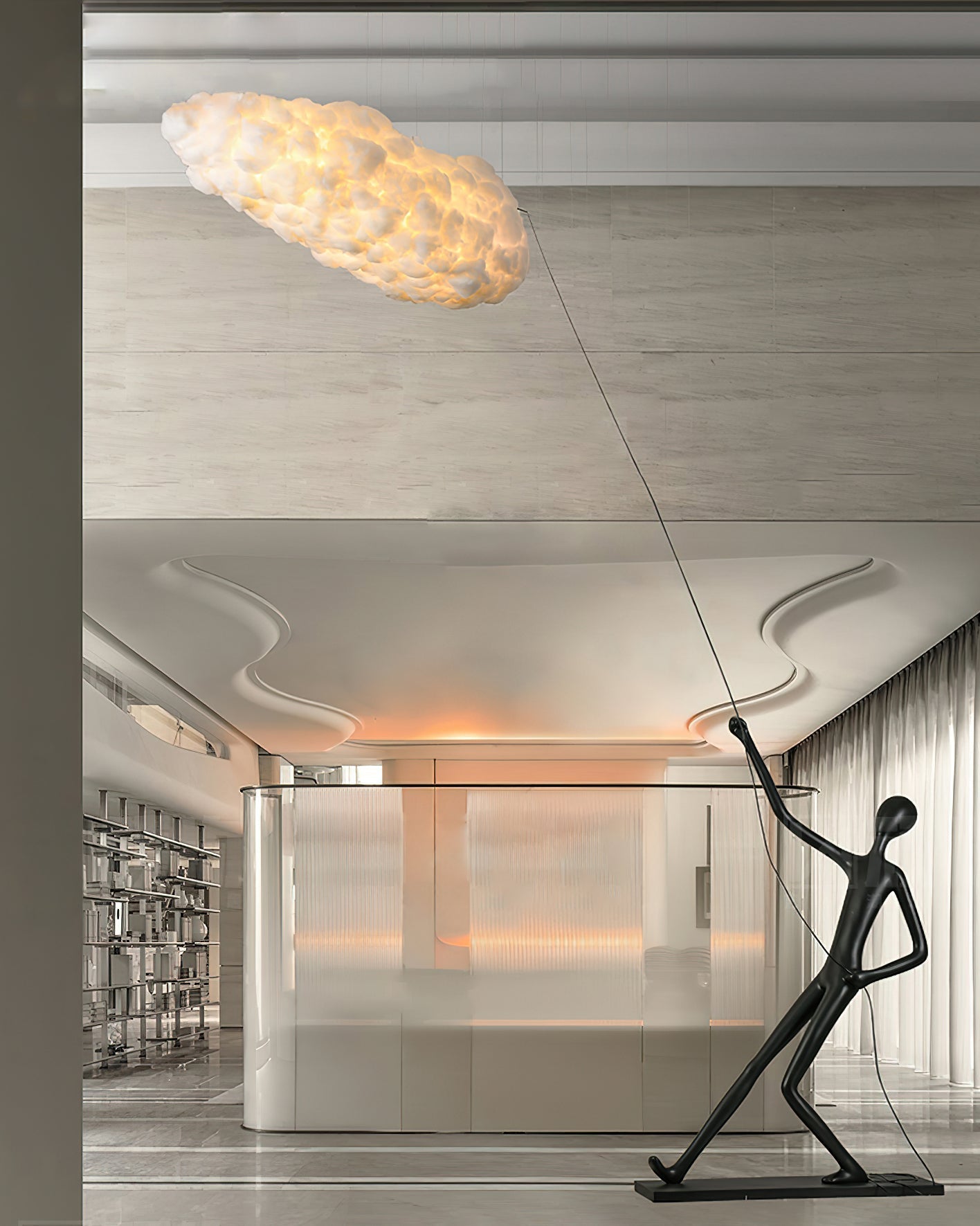 Vilorel Cotton Sculpture Lamp - Blowlighting
