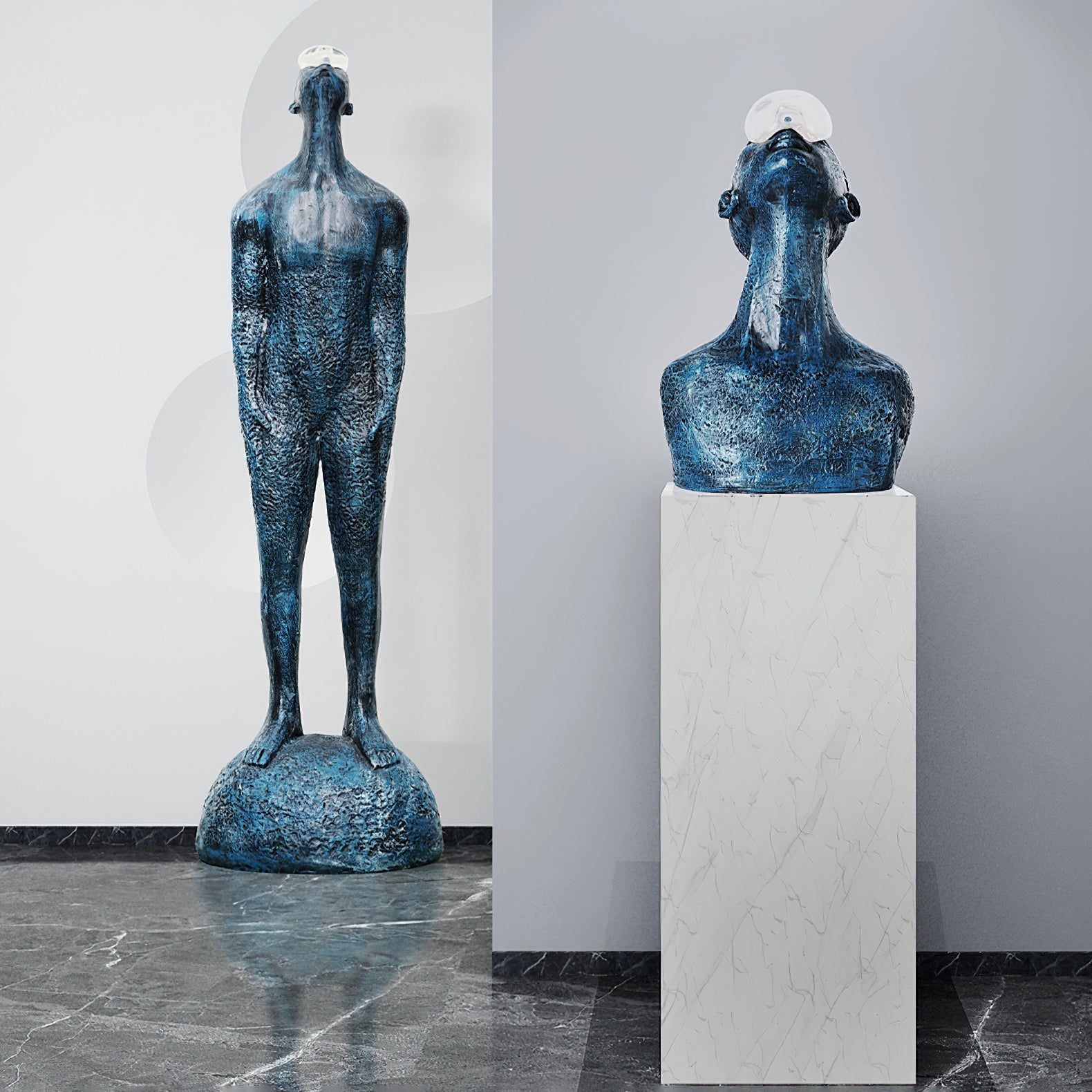 Atlas Guardian Sculpture Floor Ornaments - Blowlighting