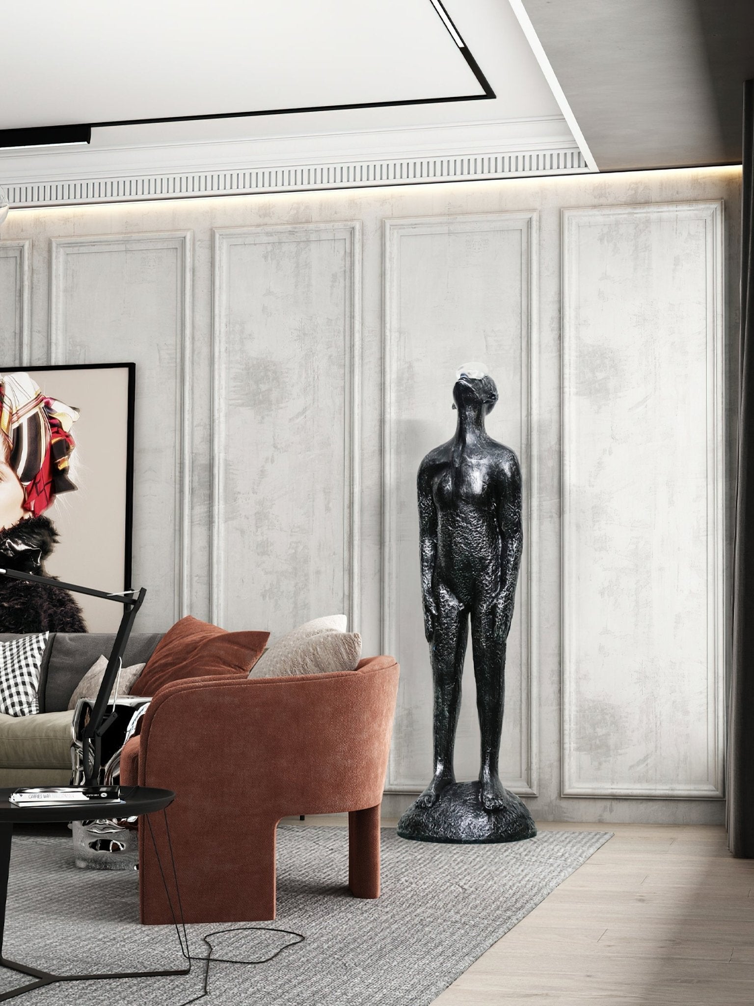 Atlas Guardian Sculpture Floor Ornaments - Blowlighting