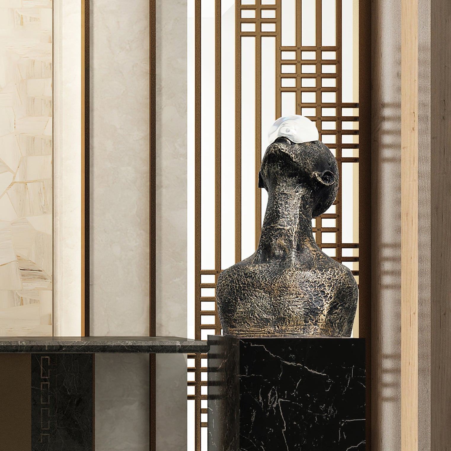 Atlas Guardian Sculpture Table Ornaments - Blowlighting