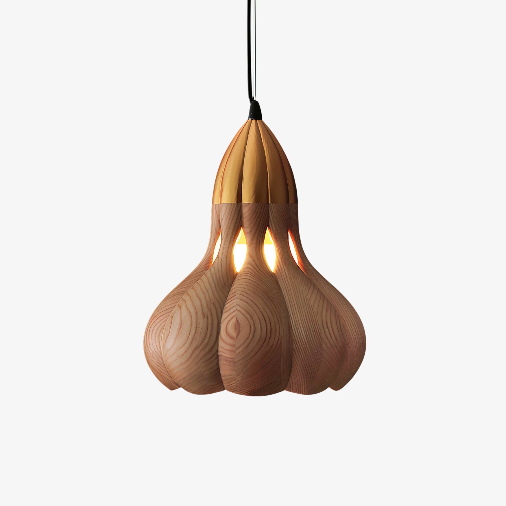 Arraeion Individual Creativity Wood Metal Pendant Lamp - Blowlighting