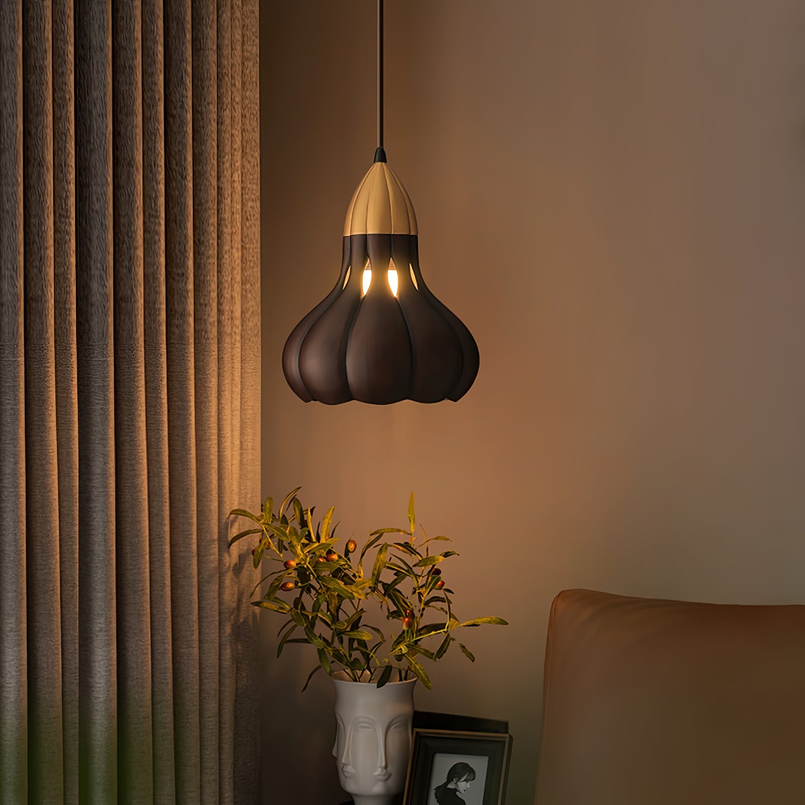 Arraeion Individual Creativity Wood Metal Pendant Lamp - Blowlighting