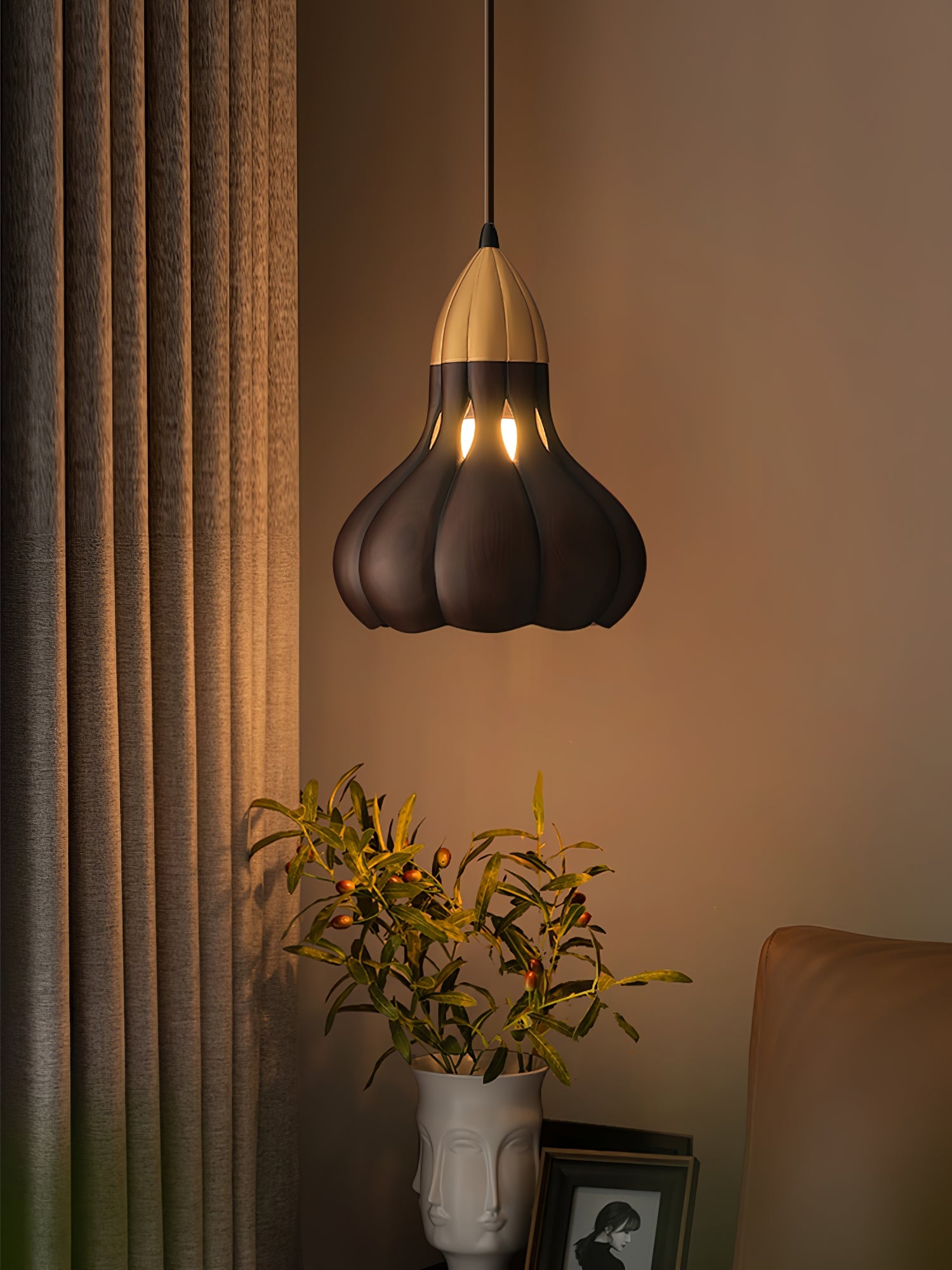 Arraeion Individual Creativity Wood Metal Pendant Lamp - Blowlighting