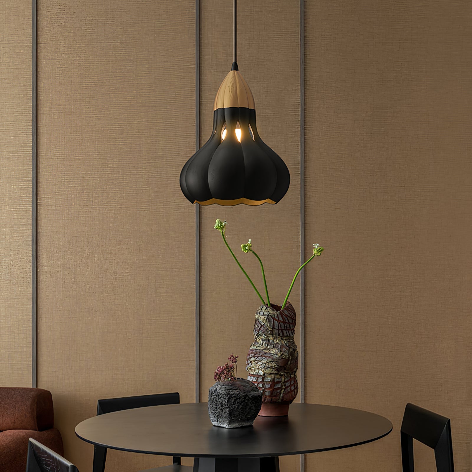 Arraeion Individual Creativity Wood Metal Pendant Lamp - Blowlighting