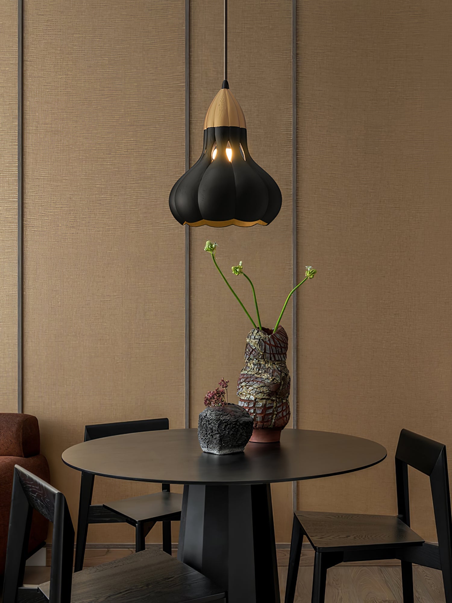 Arraeion Individual Creativity Wood Metal Pendant Lamp - Blowlighting