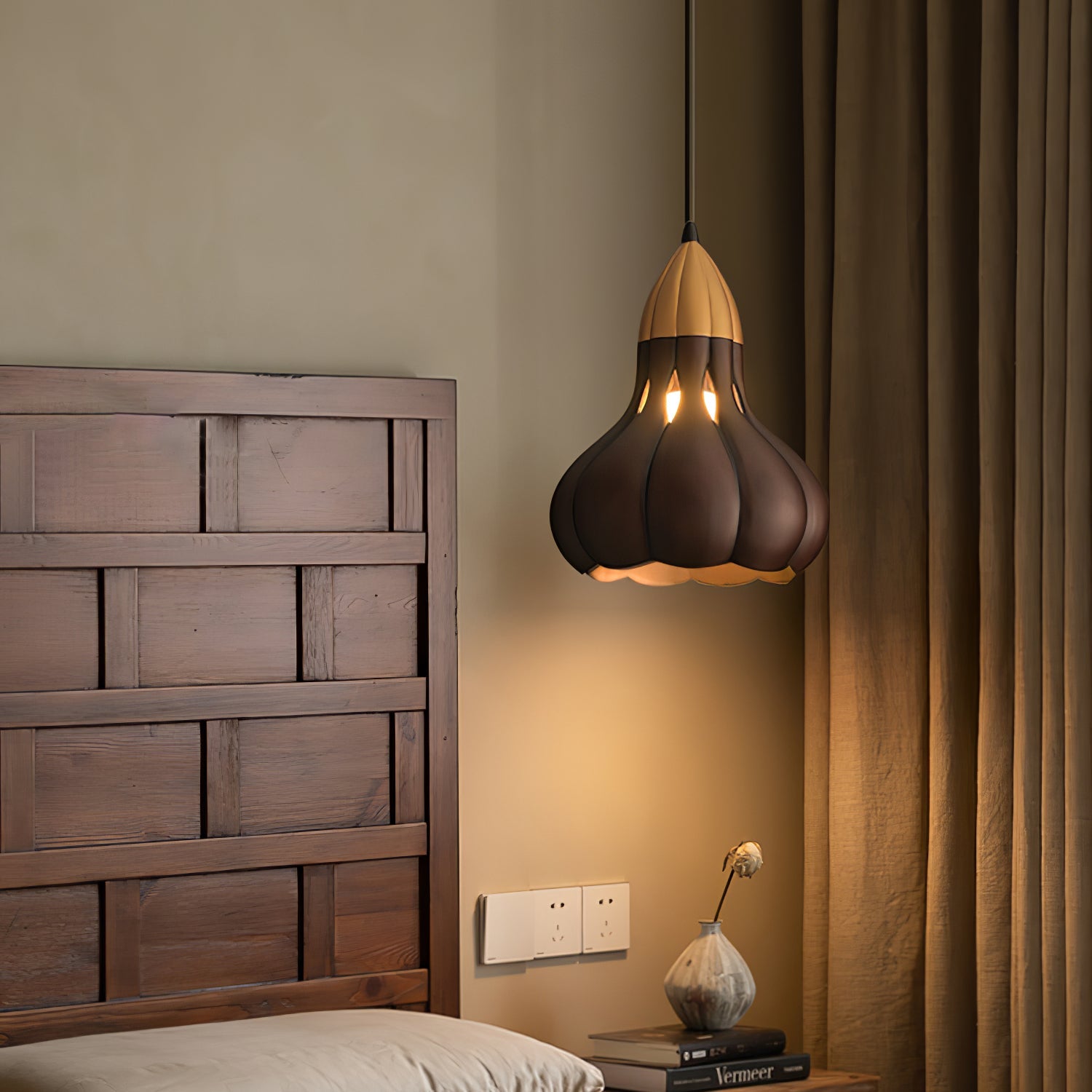 Arraeion Individual Creativity Wood Metal Pendant Lamp - Blowlighting
