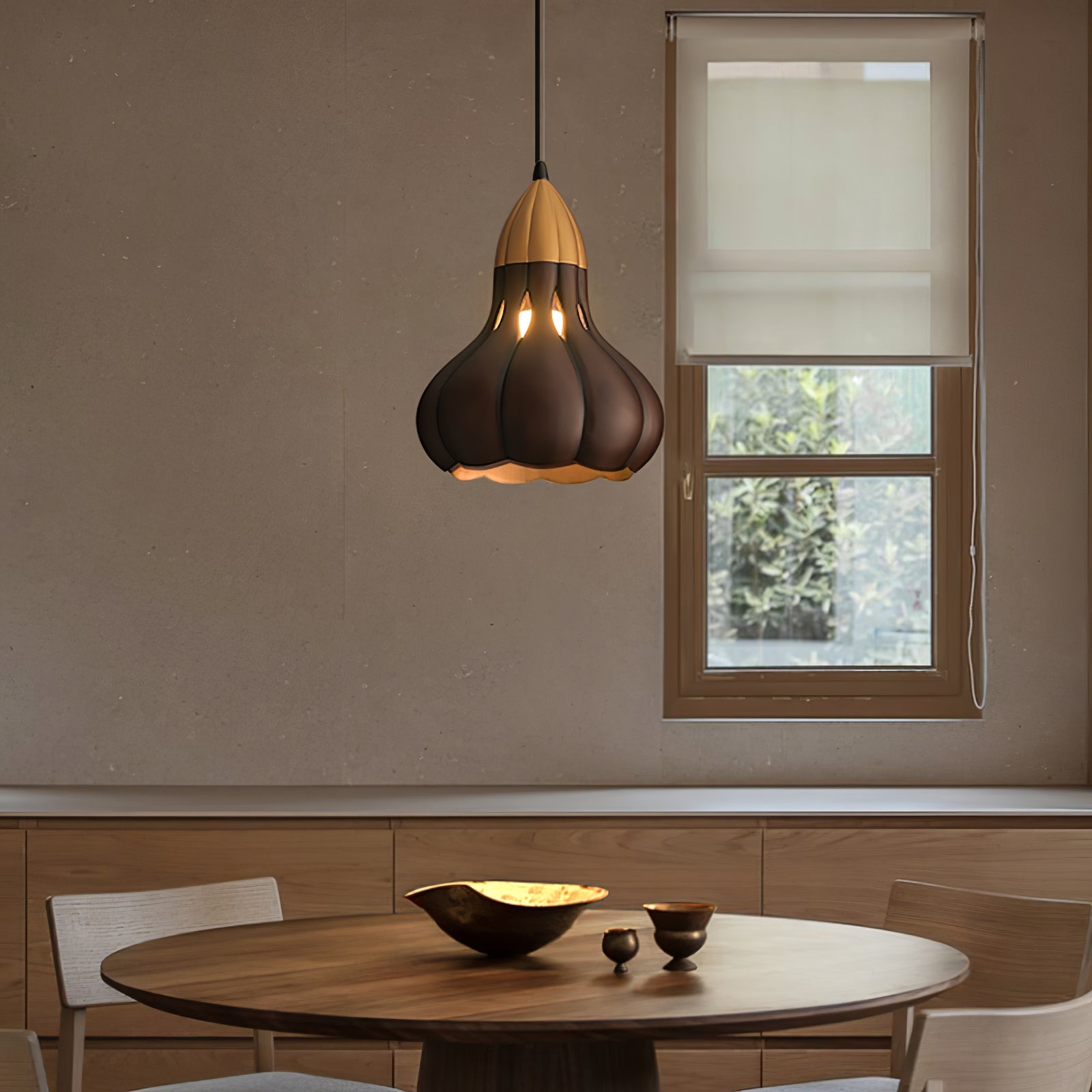 Arraeion Individual Creativity Wood Metal Pendant Lamp - Blowlighting