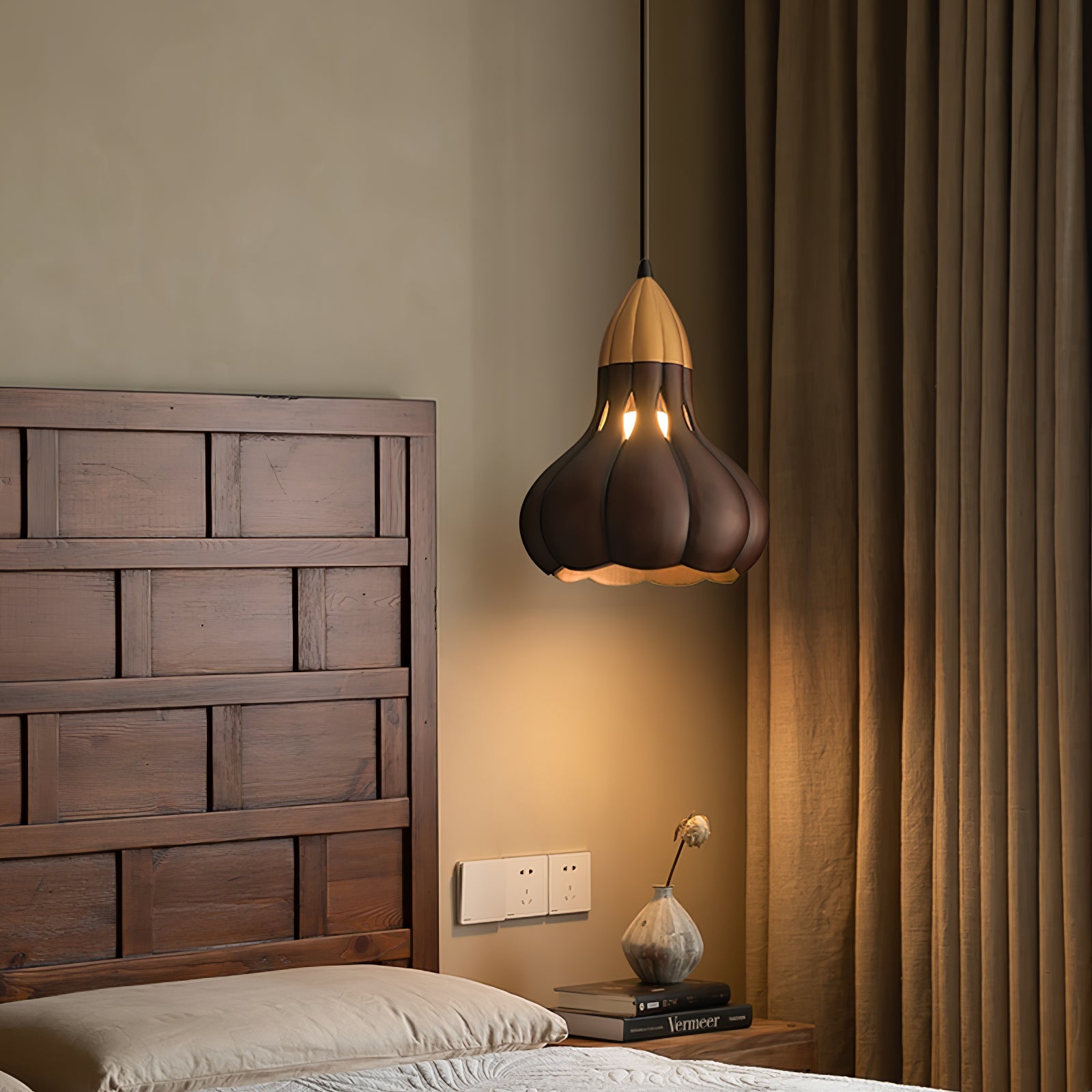Arraeion Individual Creativity Wood Metal Pendant Lamp - Blowlighting