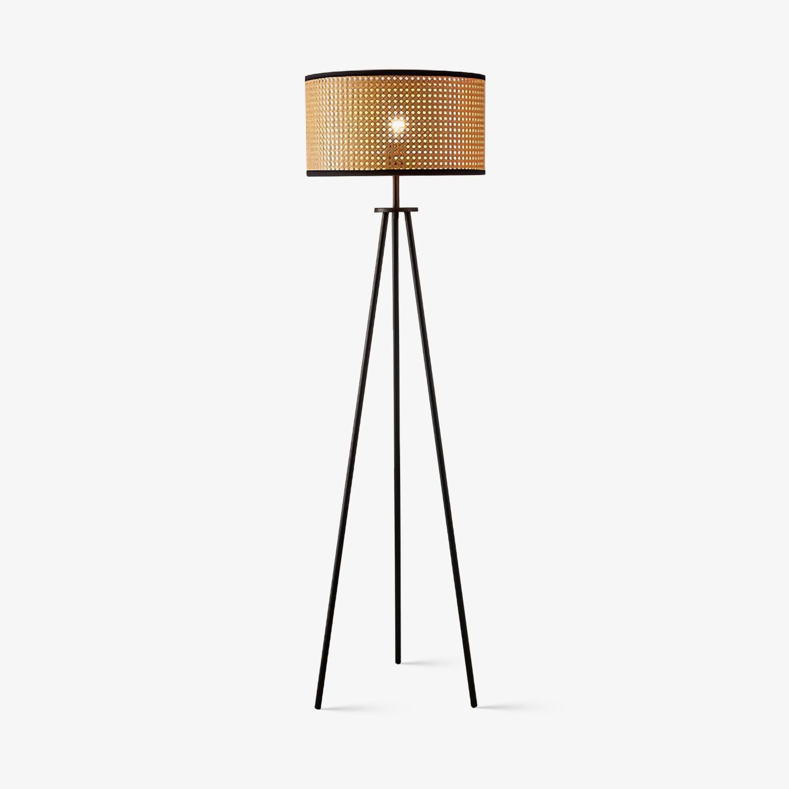 Trio Vintage Bamboo Floor Lamp - Blowlighting