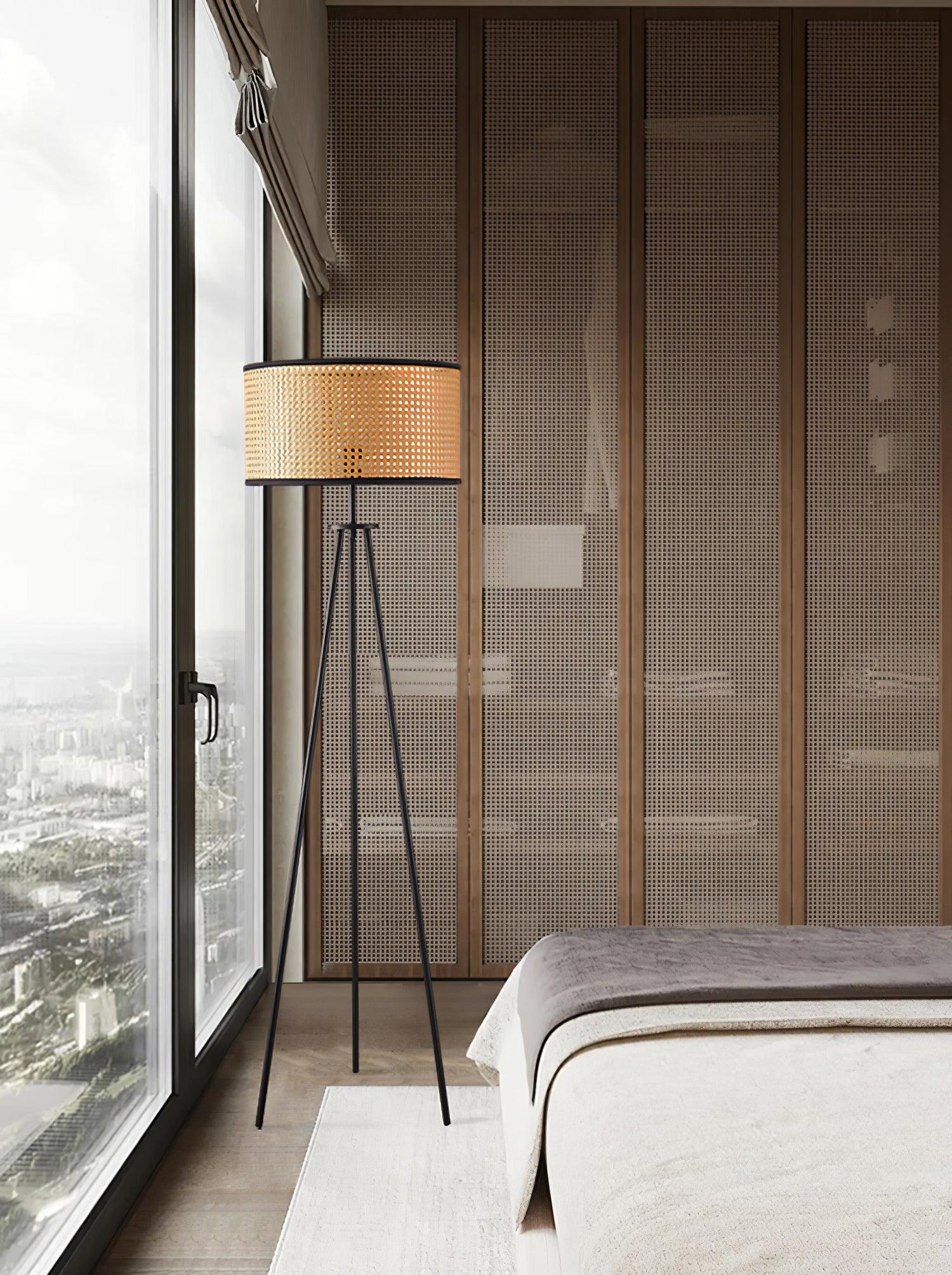 Trio Vintage Bamboo Floor Lamp - Blowlighting