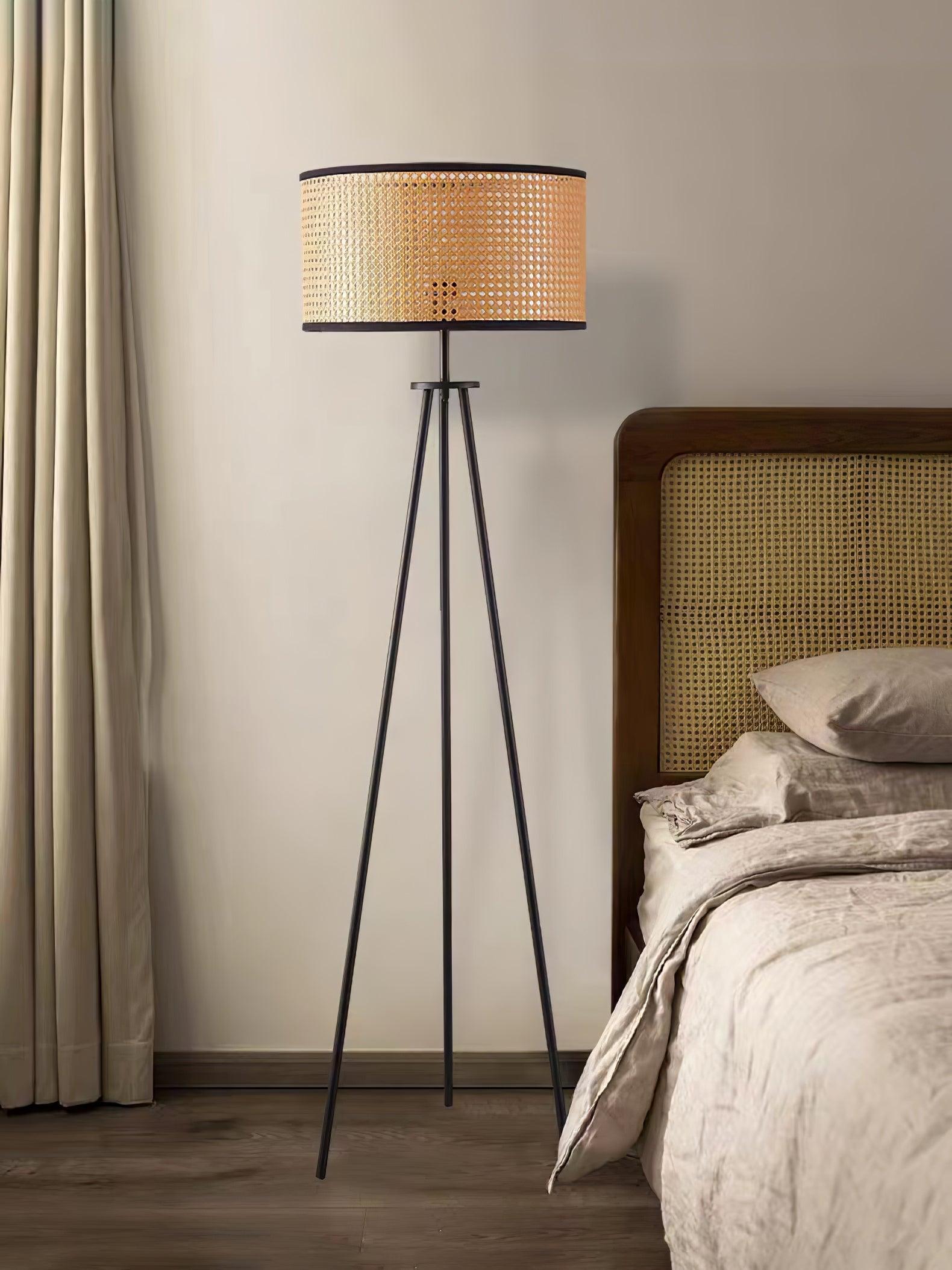 Trio Vintage Bamboo Floor Lamp - Blowlighting