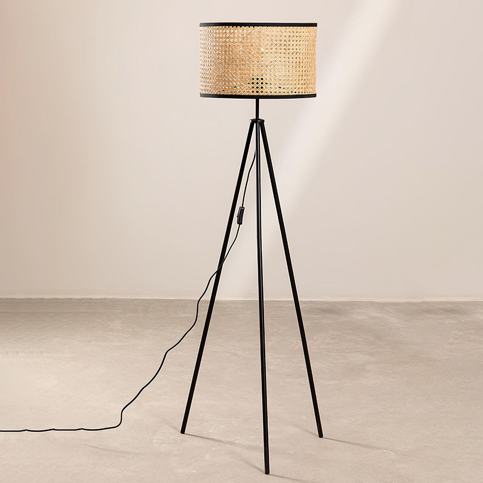 Trio Vintage Bamboo Floor Lamp - Blowlighting