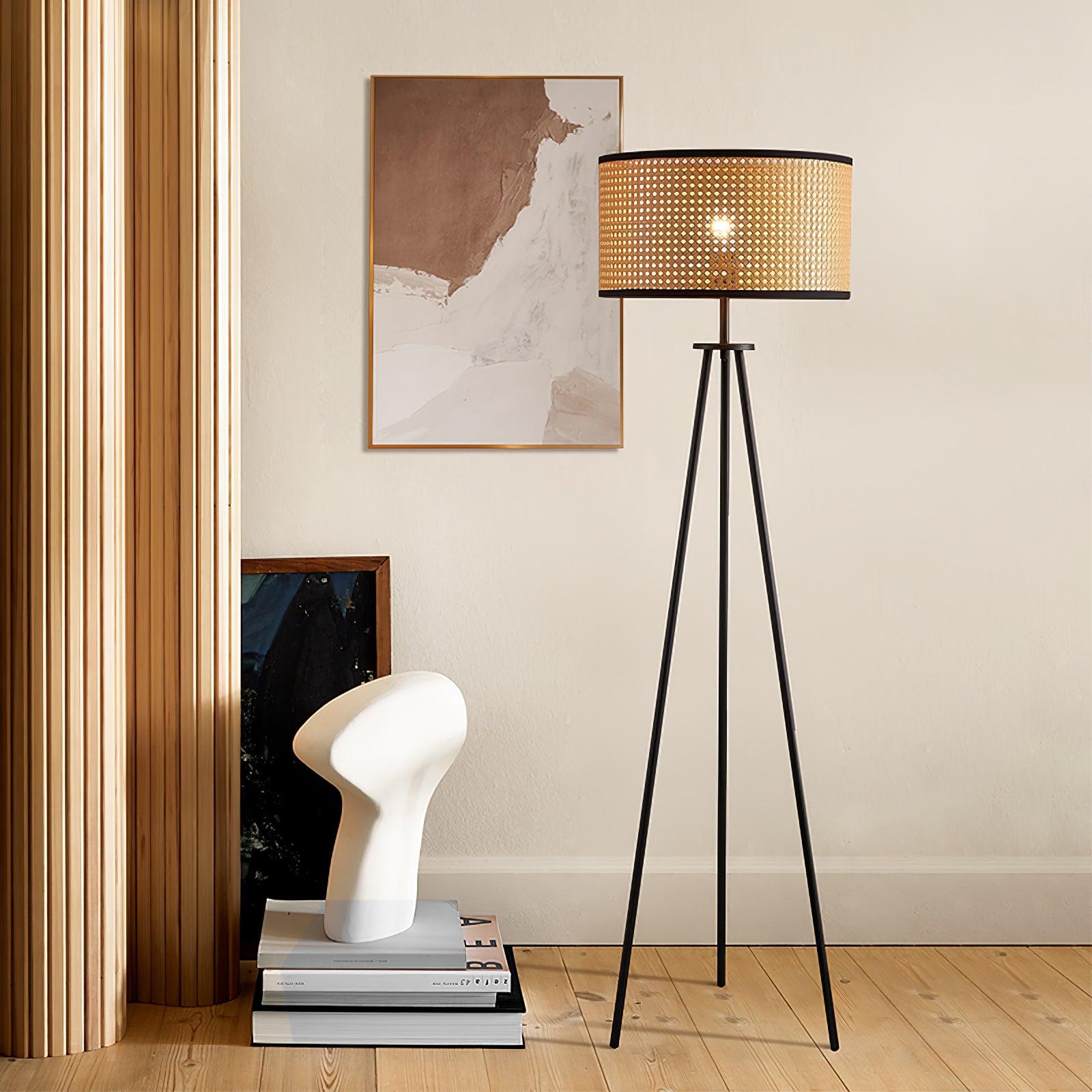 Trio Vintage Bamboo Floor Lamp - Blowlighting