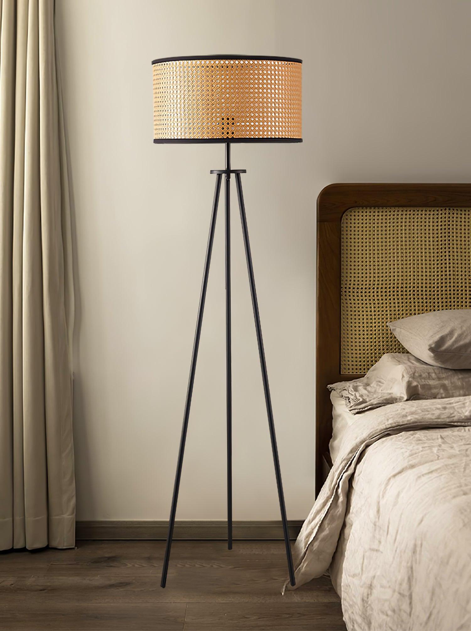 Trio Vintage Bamboo Floor Lamp - Blowlighting
