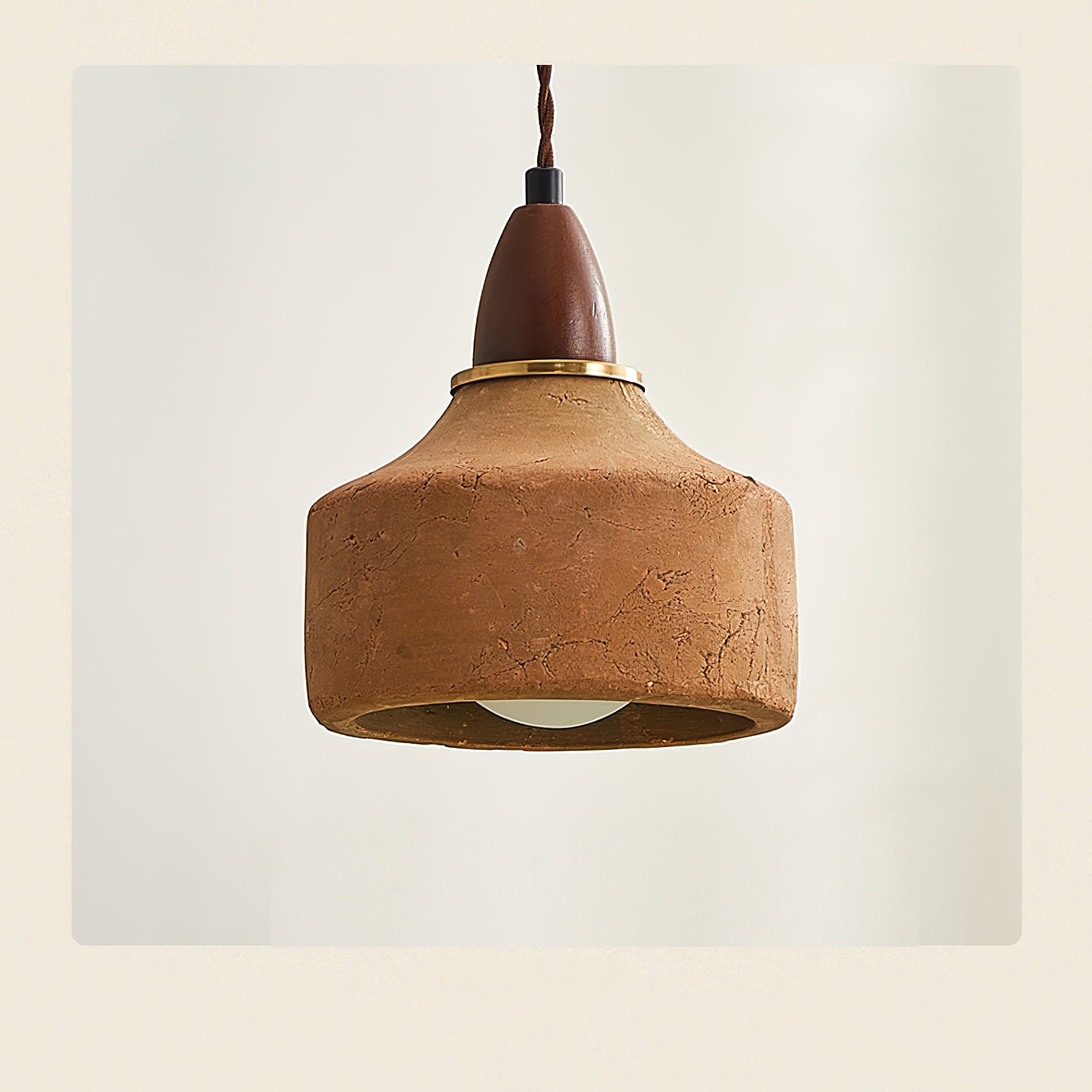 Auburn Oriental Wood Pendant Light