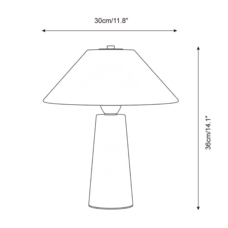 Auralin Modern Travertine Table Light