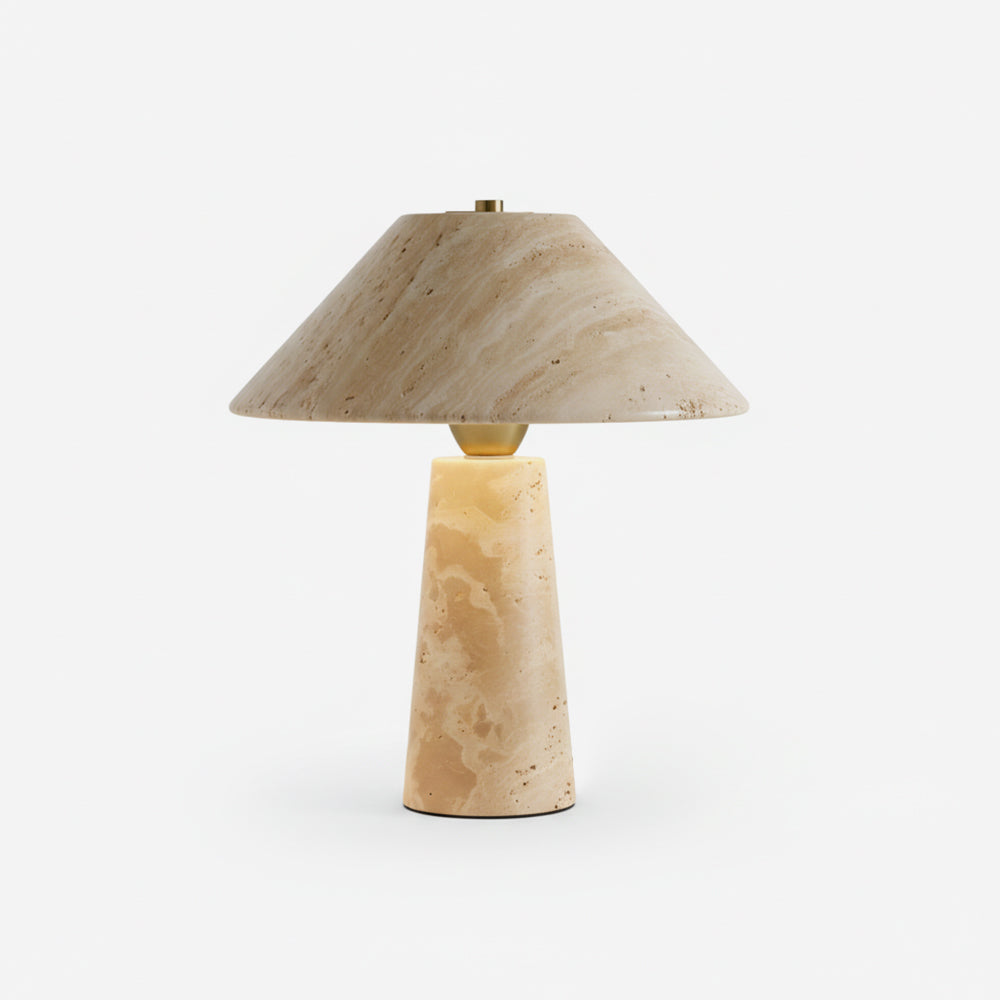 Auralin Modern Travertine Table Light