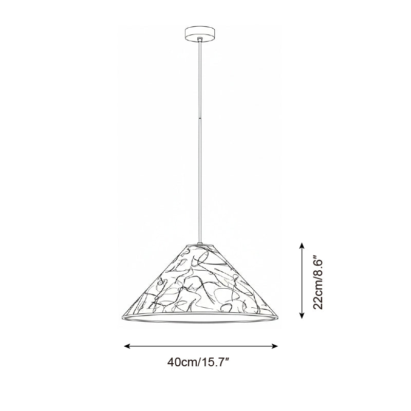 Auraline Organic Rice Paper Pendant Light