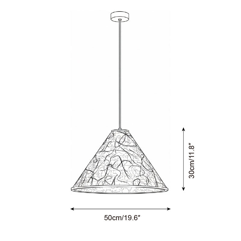 Auraline Organic Rice Paper Pendant Light
