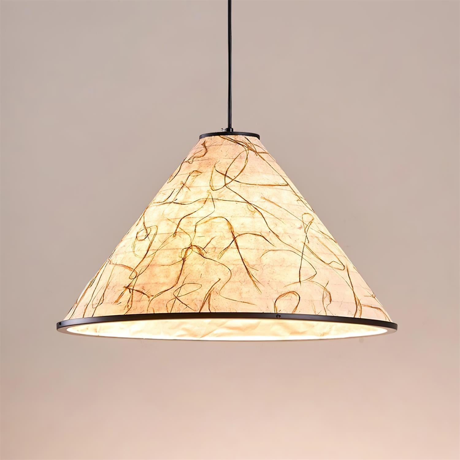 Auraline Organic Rice Paper Pendant Light