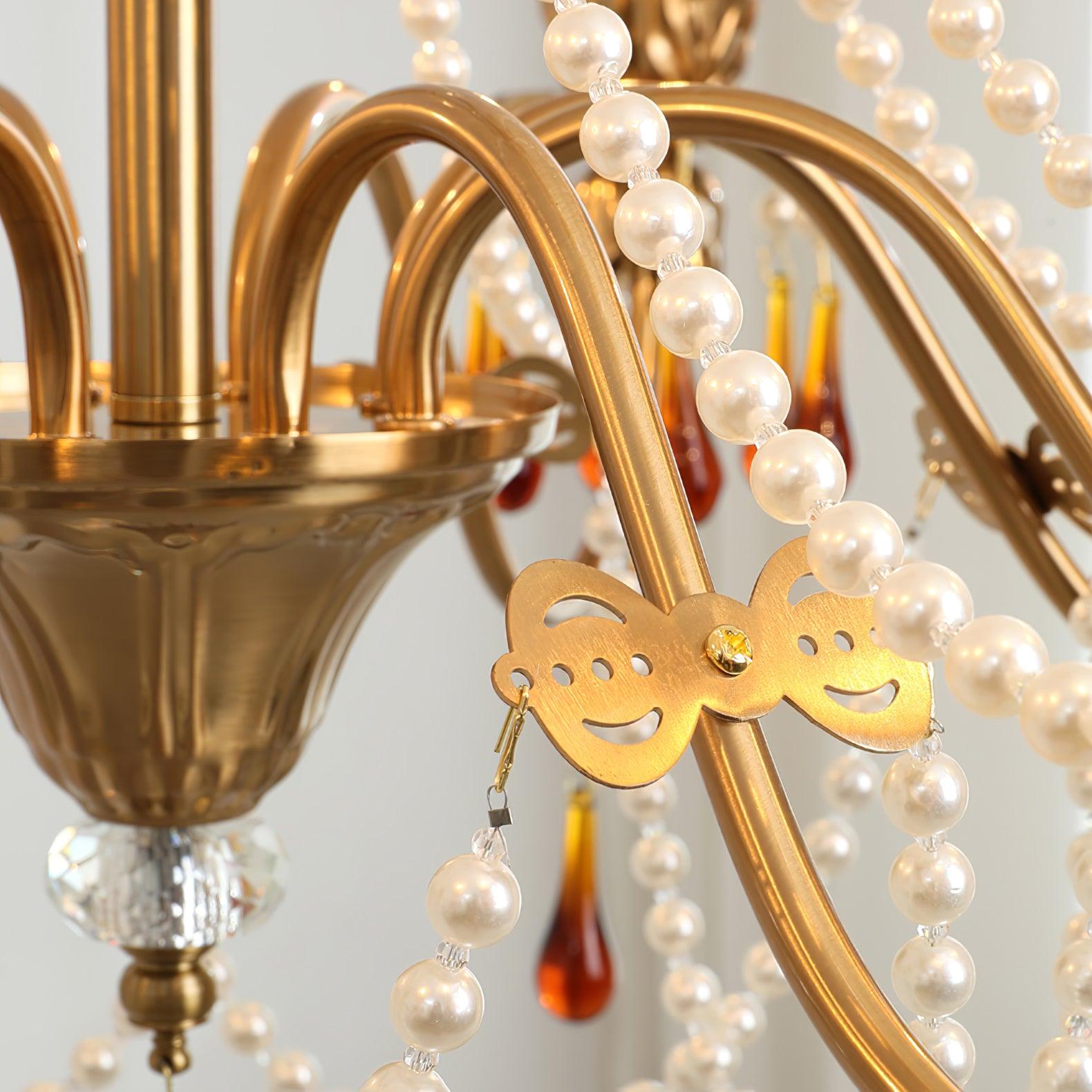 Ormirara Postmodern Luxury Amber Crystal Chandelier - Blowlighting